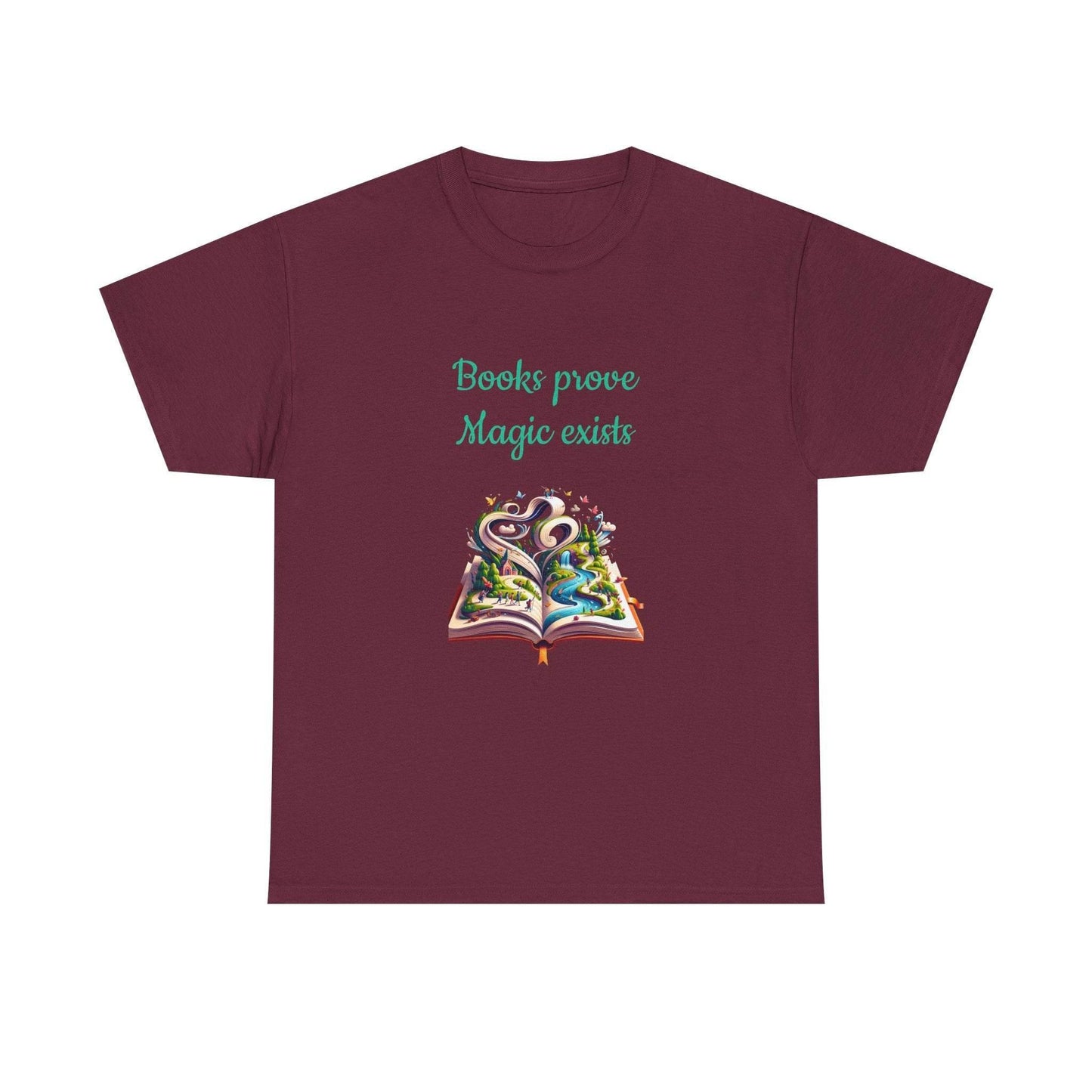Magic Exists -A Unisex Heavy Cotton Tee - Perfect for Book Lovers - The Dreamer's Bookshop.