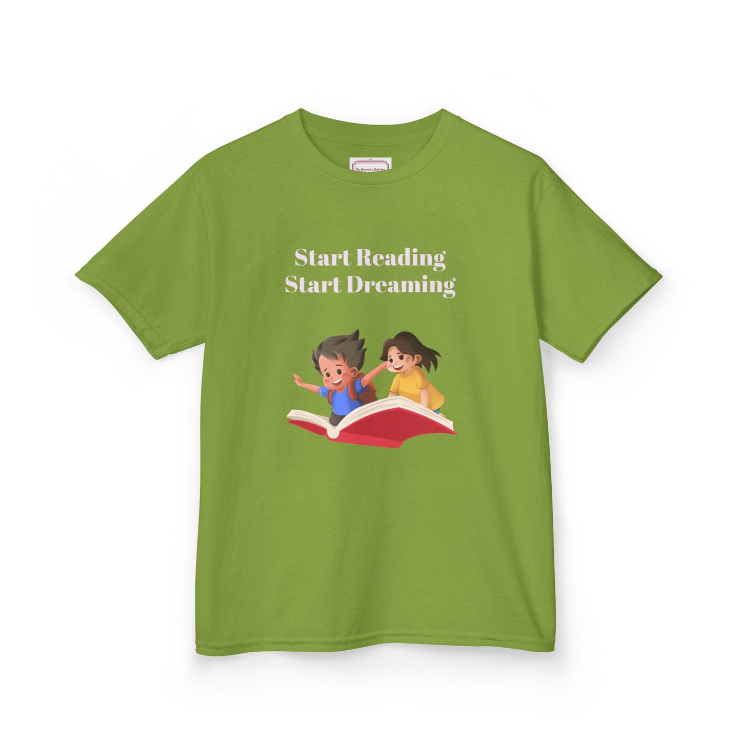 UK - Kids Heavy Cotton Tee - "Start Reading, Start Dreaming"