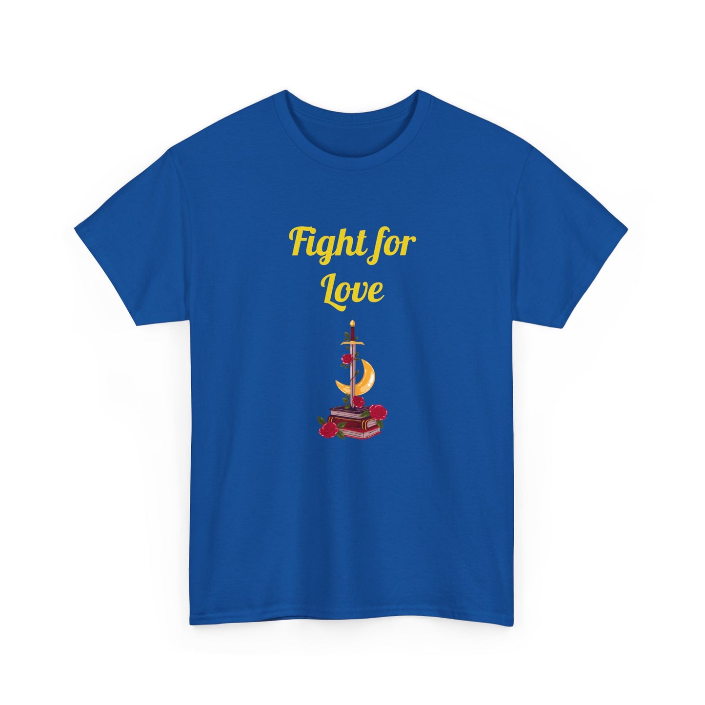 CA - Fight for Love -  Graphic Tee - Unisex Heavy Cotton T-Shirt Romance Books