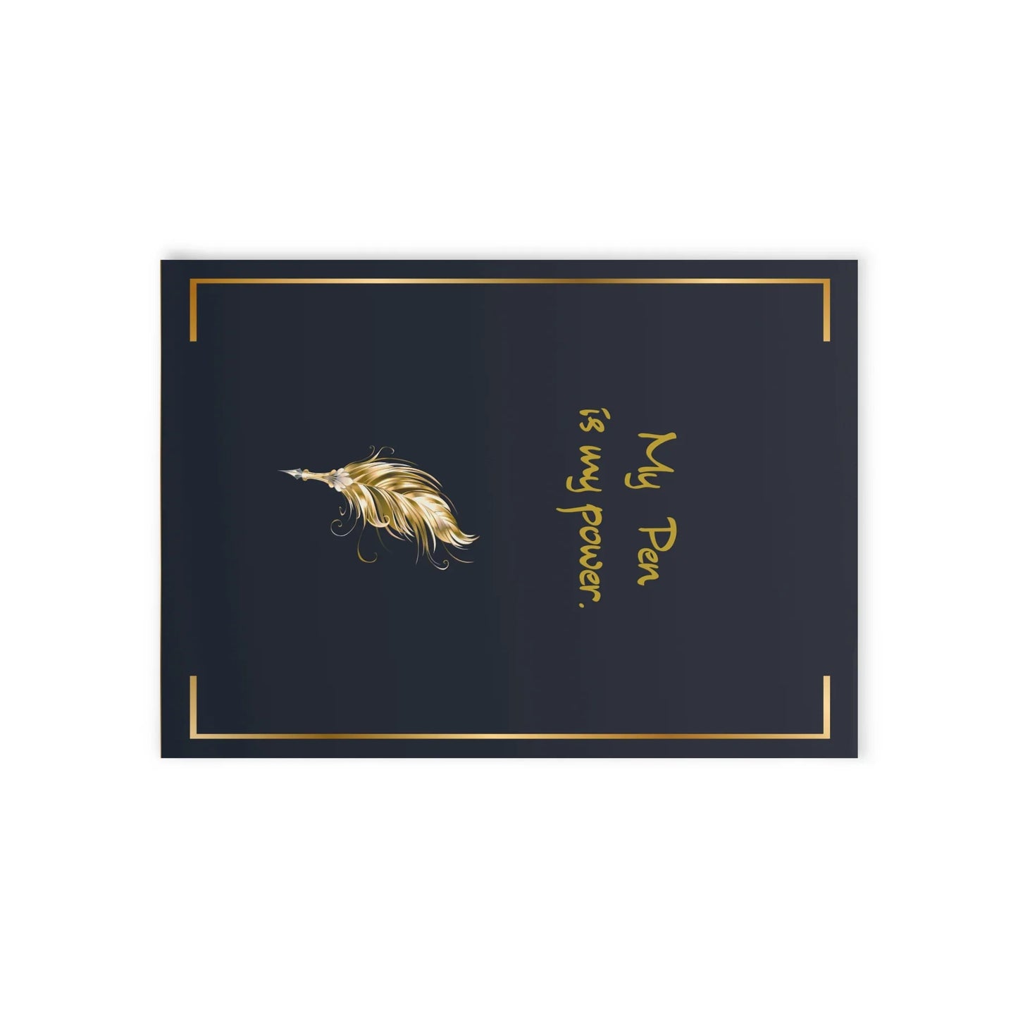 The Dreamer's Bookshop "My Pen is my Power" Art Print Card - The Dreamer's Bookshop.