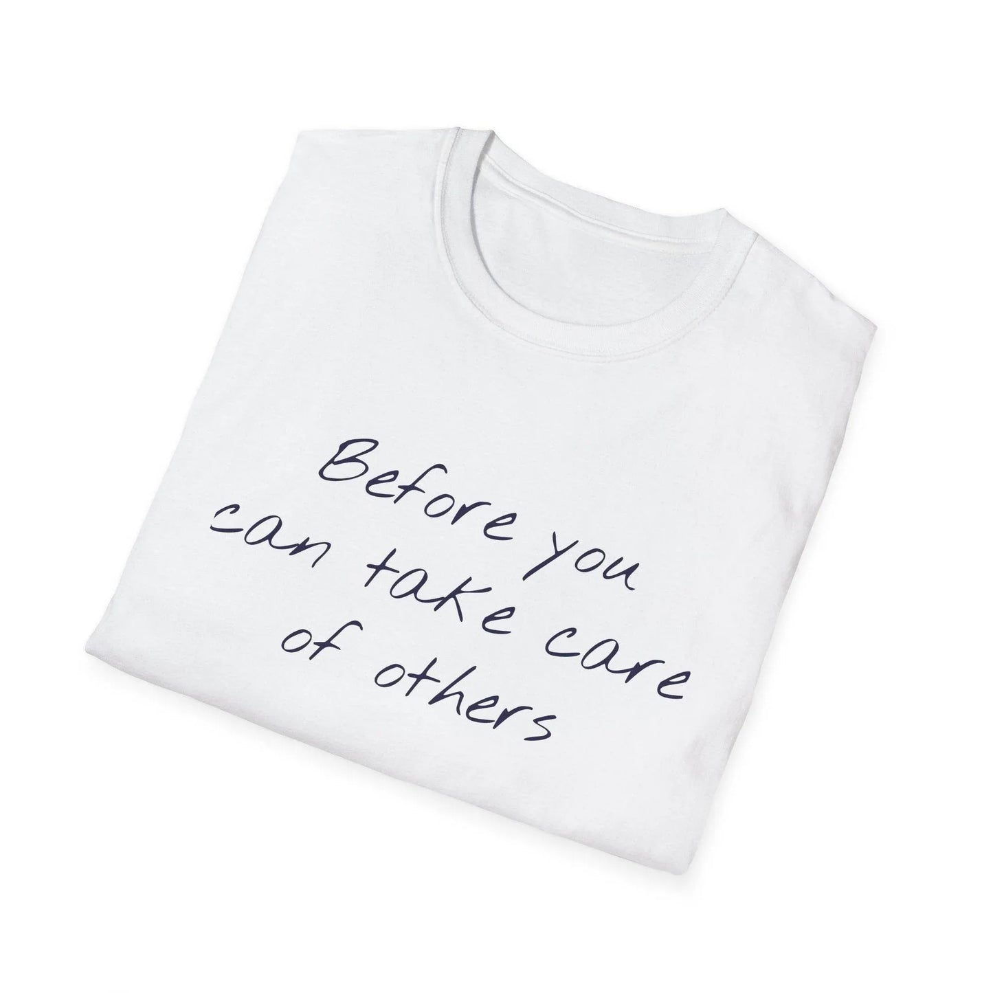 Unisex Softstyle T-Shirt - 'Take Care' Inspirational - The Dreamer's Bookshop.