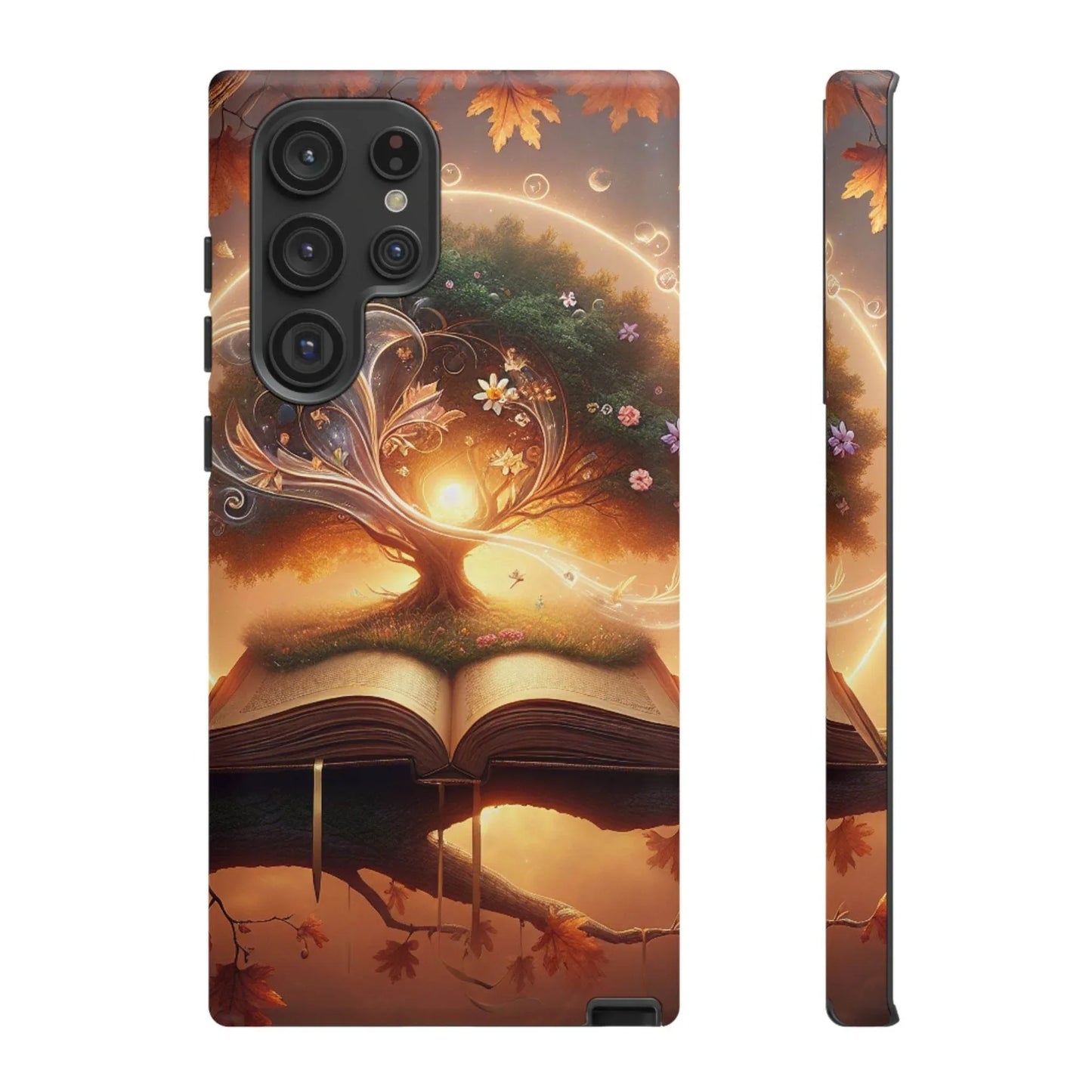 Nature-Inspired iPhone & Samsung Phone Case with Tree of Life Design - The Dreamer's Bookshop.