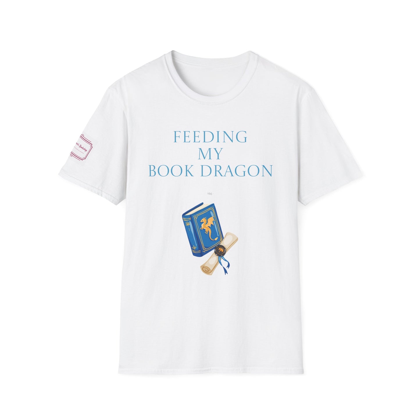 Unisex Softstyle T-Shirt - 'Book Dragon'