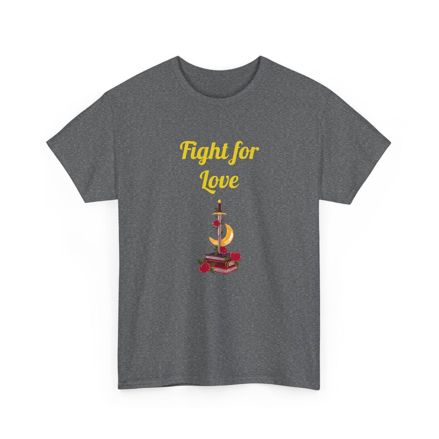 CA - Fight for Love -  Graphic Tee - Unisex Heavy Cotton T-Shirt Romance Books