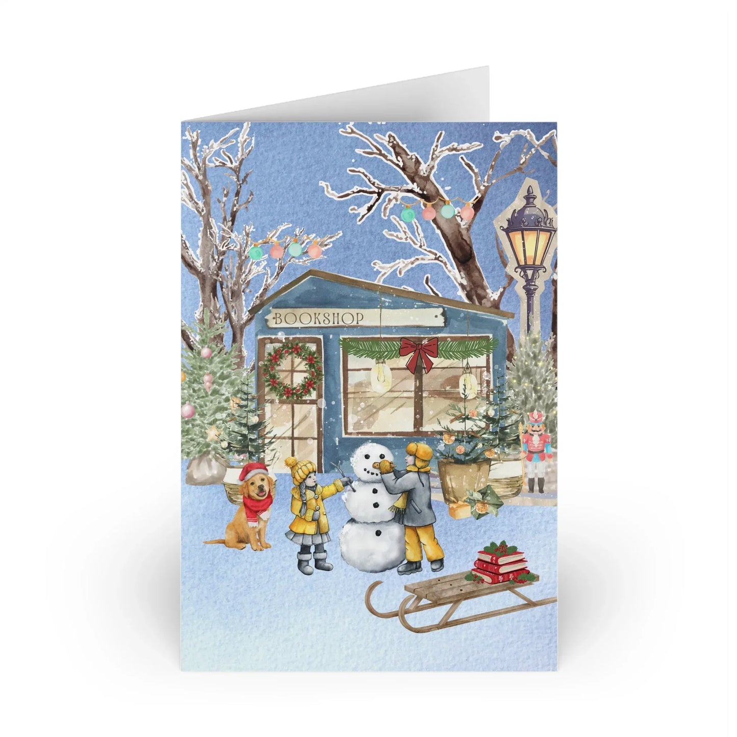 The Dreamer's Bookshop "Winter Bookshop" Enjoy the Little Things Card - The Dreamer's Bookshop.