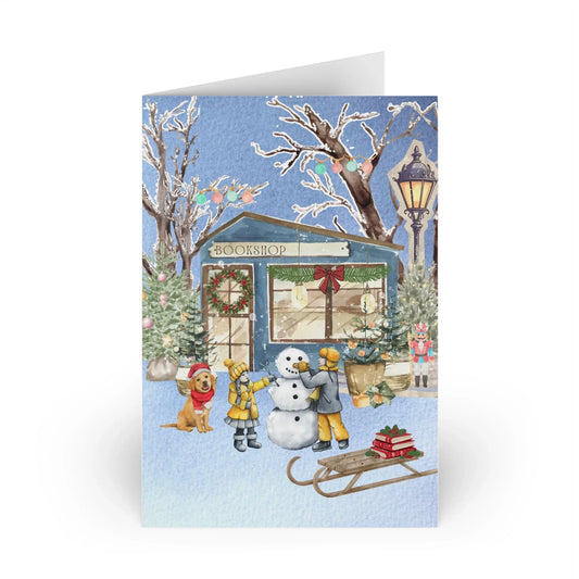 The Dreamer's Bookshop "Winter Bookshop" Enjoy the Little Things Card - The Dreamer's Bookshop.