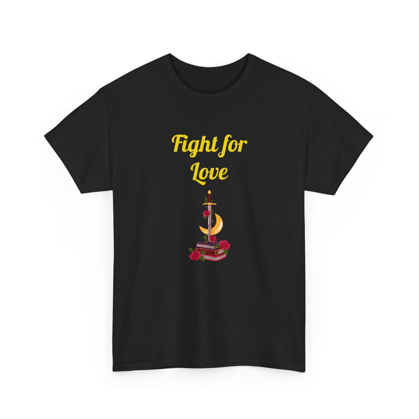 CA - Fight for Love -  Graphic Tee - Unisex Heavy Cotton T-Shirt Romance Books