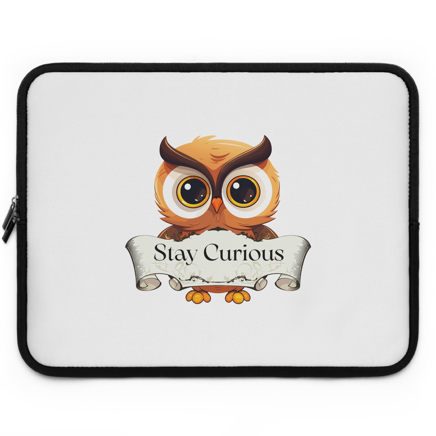 Laptop Sleeve "Stay Curious" Perfect for Book Lovers