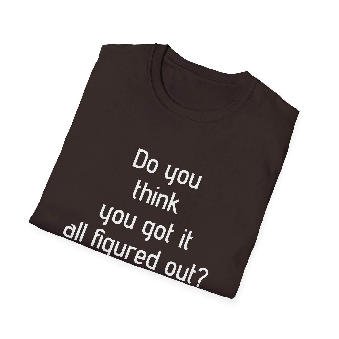 Inspirational Unisex Softstyle T-Shirt - 'Think Again' Motivational Design - The Dreamer's Bookshop.