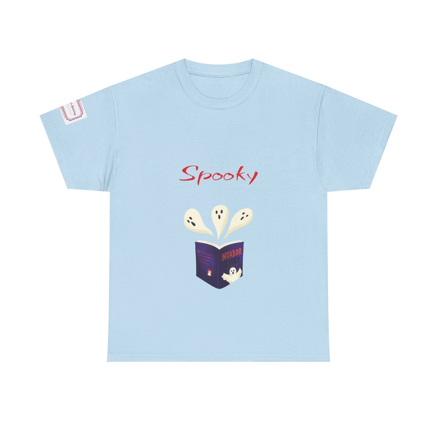 US (Ww) Fiction - Graphic Unisex Heavy Cotton Tee - Spooky Books