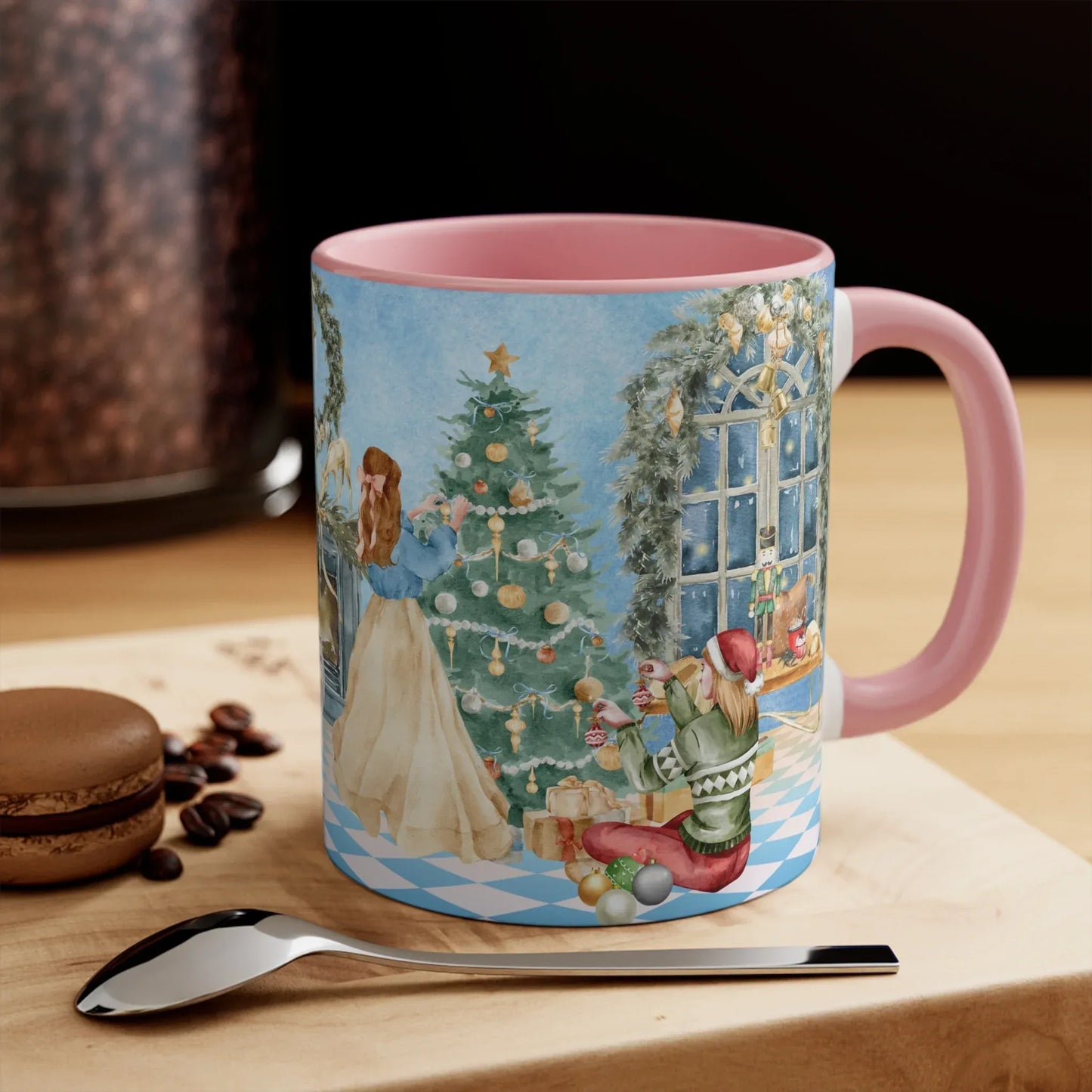 Christmas Tree Decoration Coffee Mug - 11oz tis the Season - The Dreamer's Bookshop.
