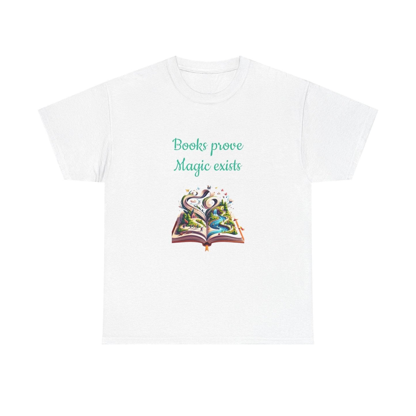 Magic exists - Unisex Heavy Cotton Tee for Book Lovers - The Dreamer's Bookshop.