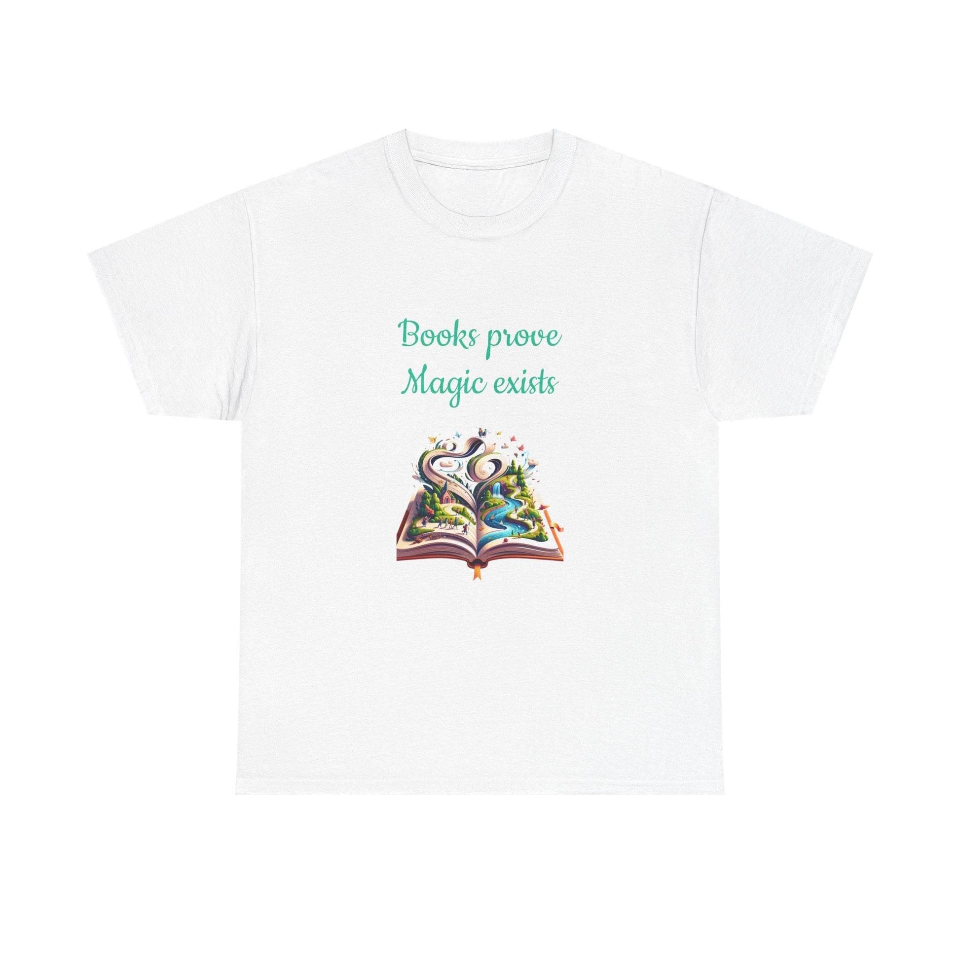 Magic exists - Unisex Heavy Cotton Tee for Book Lovers - The Dreamer's Bookshop.