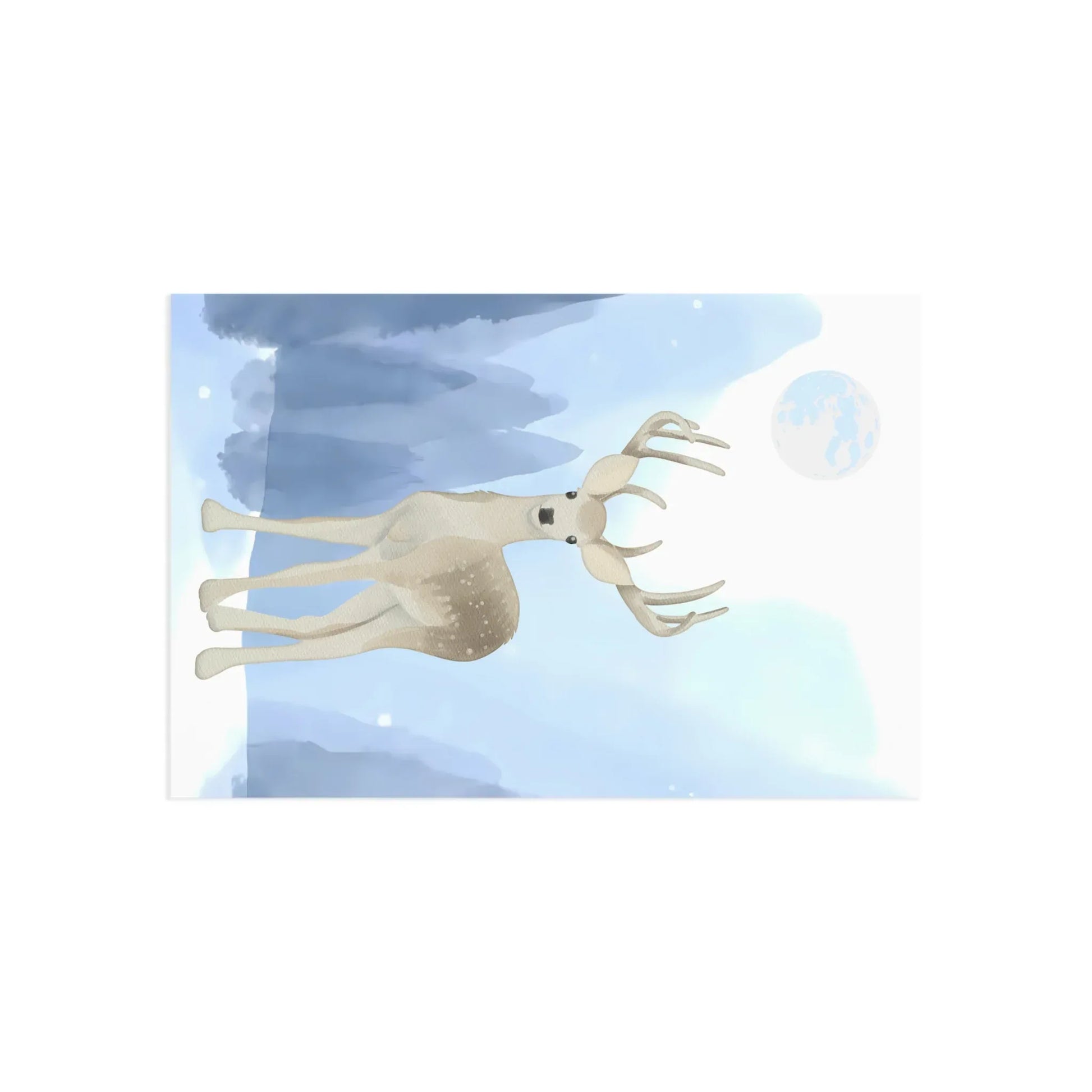 The Dreamer's Bookshop "Winter Deer" Christmas Card - The Dreamer's Bookshop.