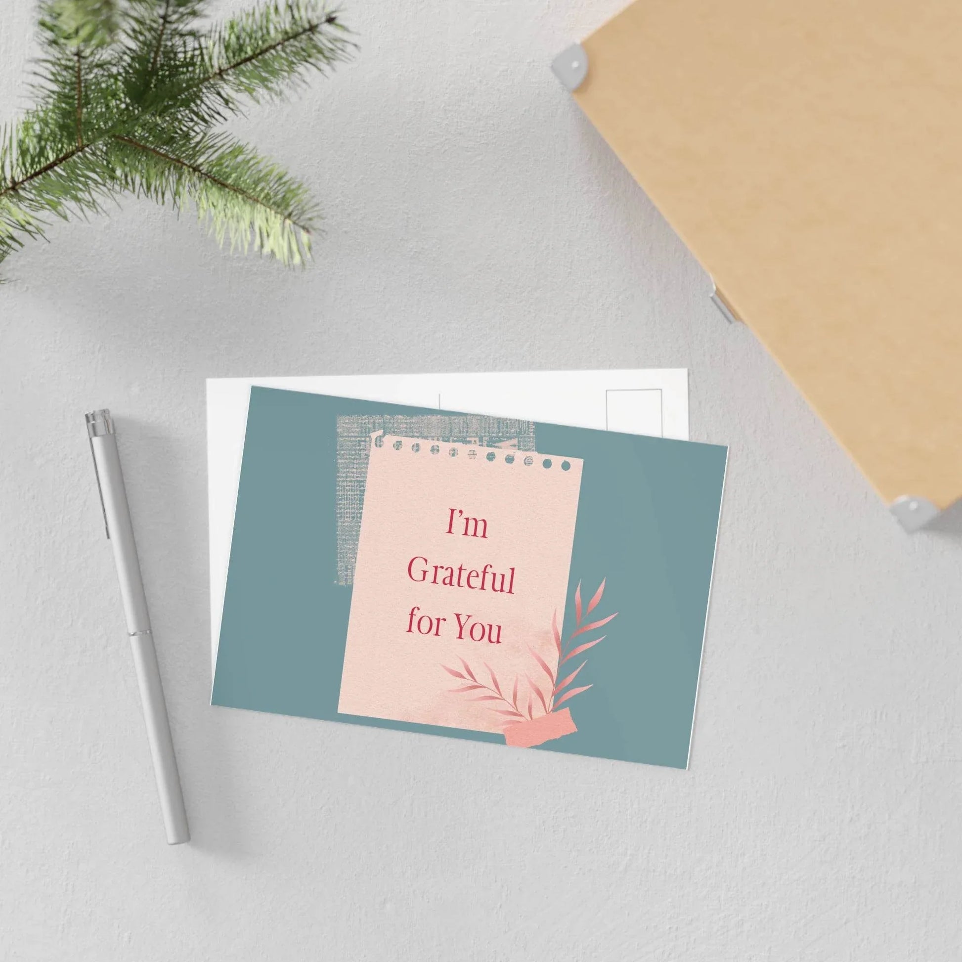 The Dreamer's Bookshop Appreciation "I'm Grateful for You" Print Card - The Dreamer's Bookshop.