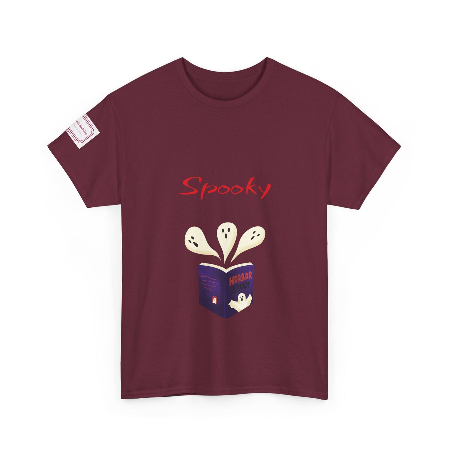 US (Ww) Fiction - Graphic Unisex Heavy Cotton Tee - Spooky Books