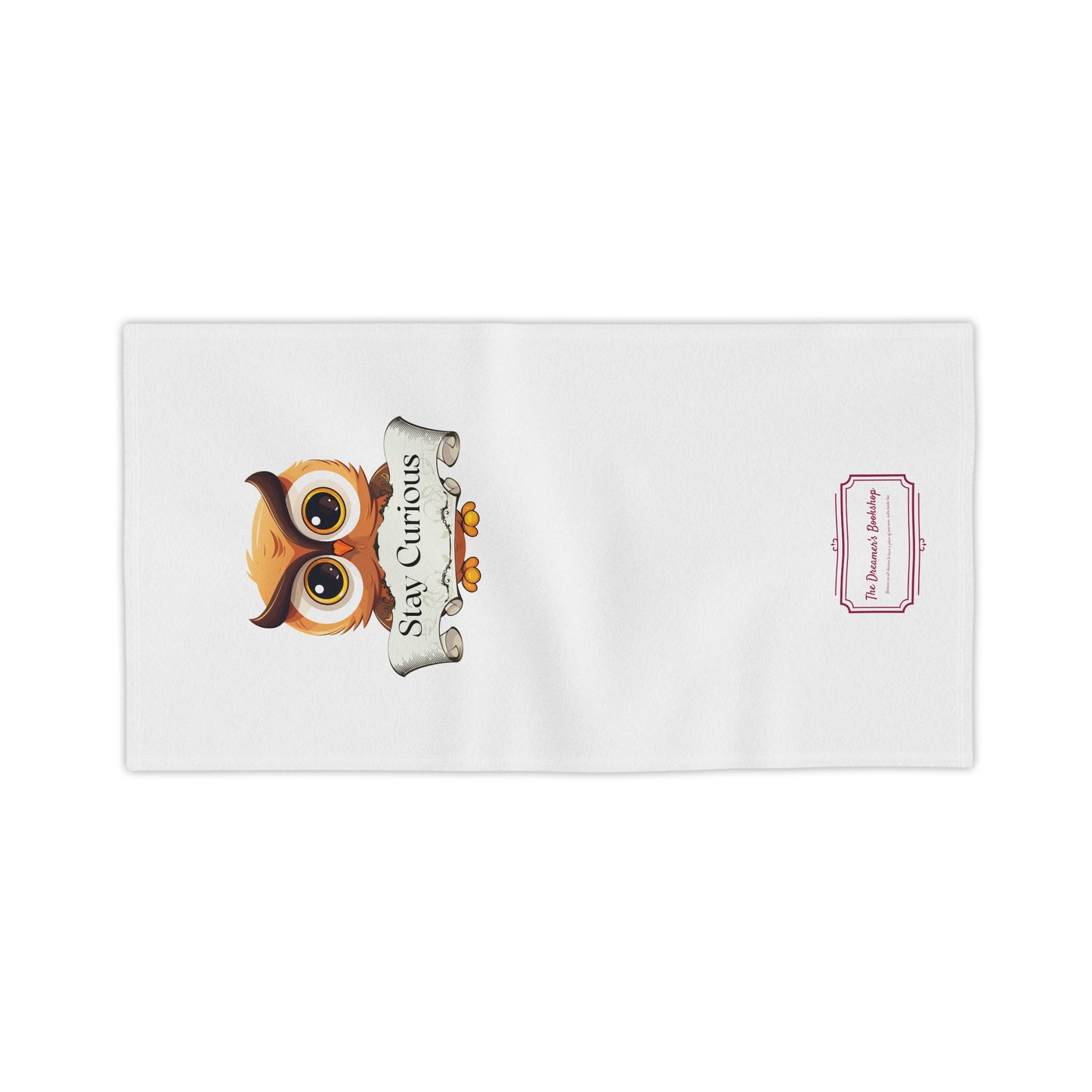Beach Towel "Stay Curious" Cozy Literary Escape for Book Lovers