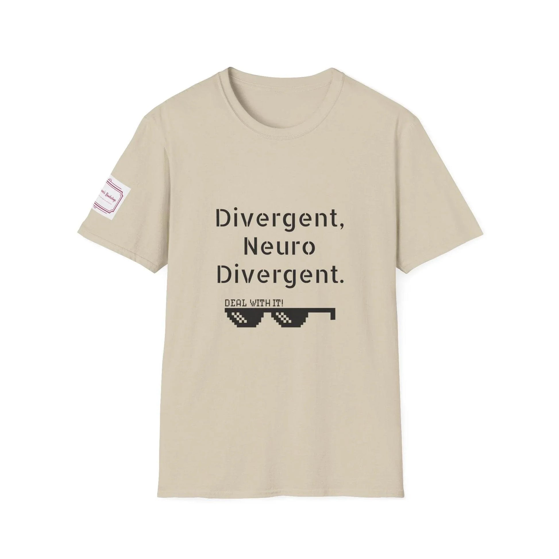 Divergent Neuro Divergent T-Shirt - Unisex Softstyle Tee for Neurodiversity Awareness - The Dreamer's Bookshop.