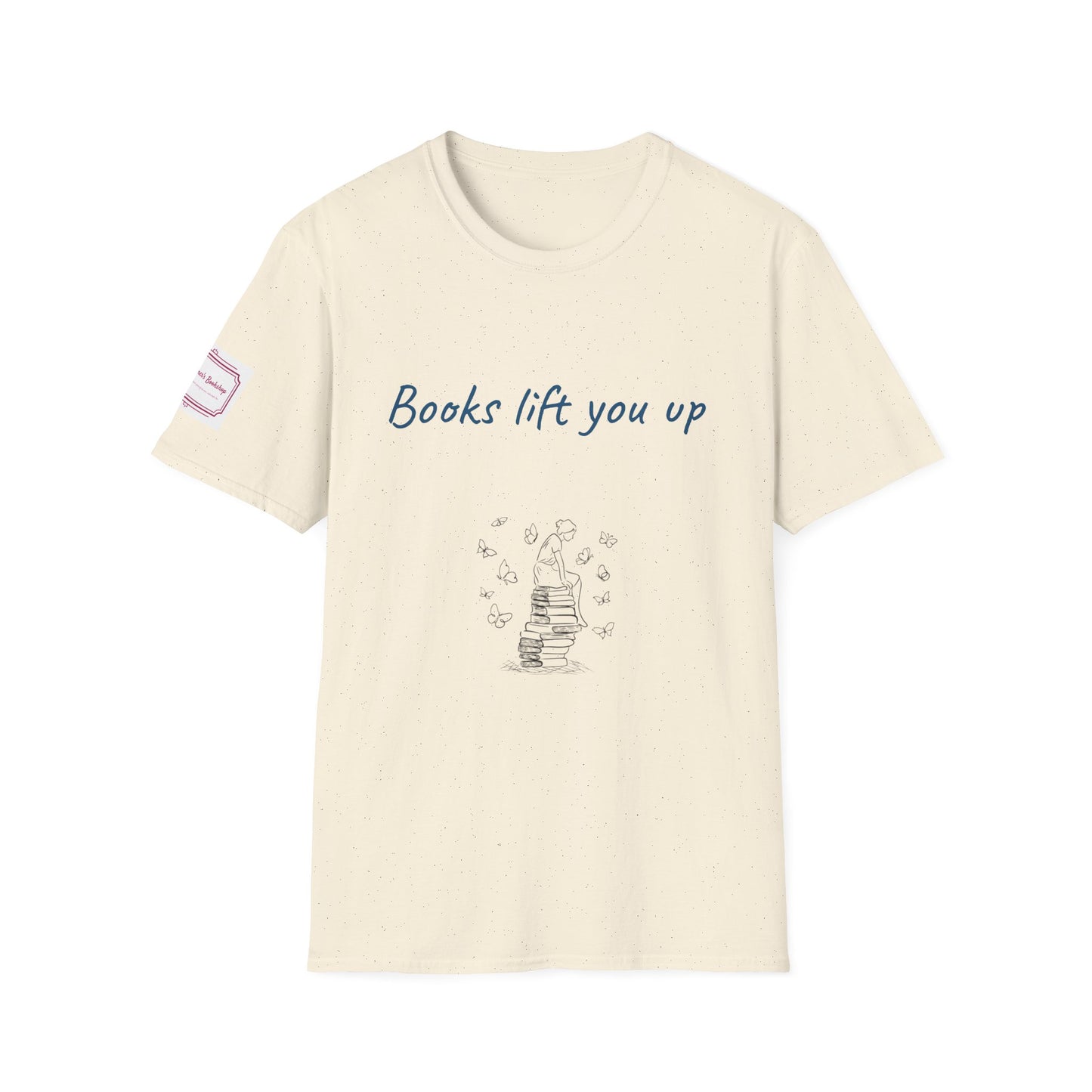 Inspirational Unisex Softstyle T-Shirt - Books Lift You Up