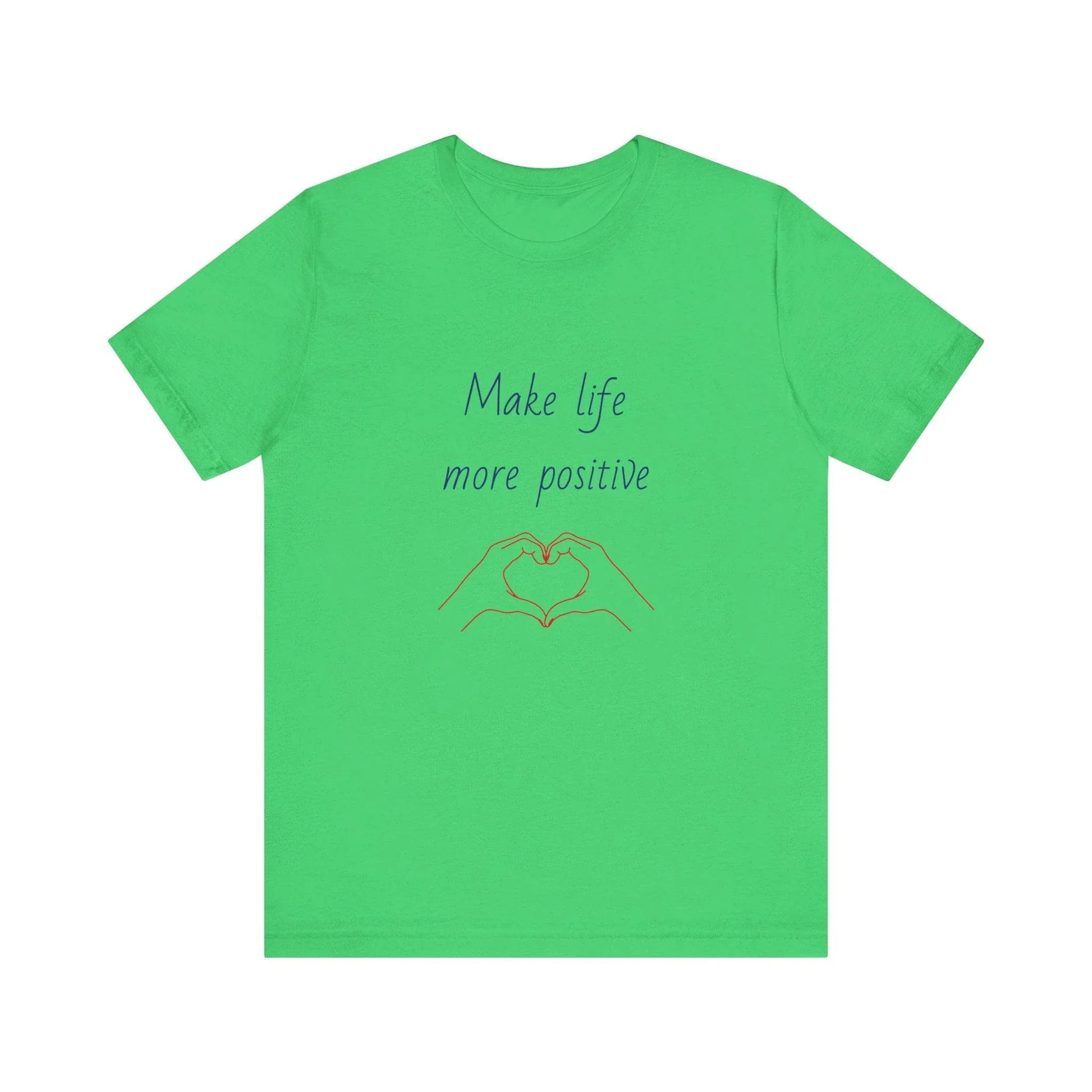 Positive Vibes Unisex Short Sleeve Tee - Make Life More Positive - The Dreamer's Bookshop.