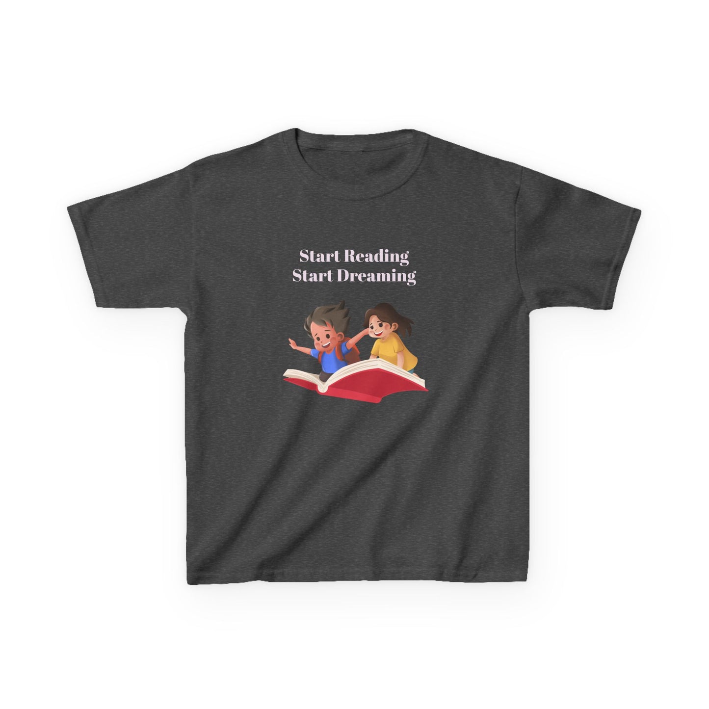 CA - Kids Heavy Cotton Tee - "Start Reading, Start Dreaming"