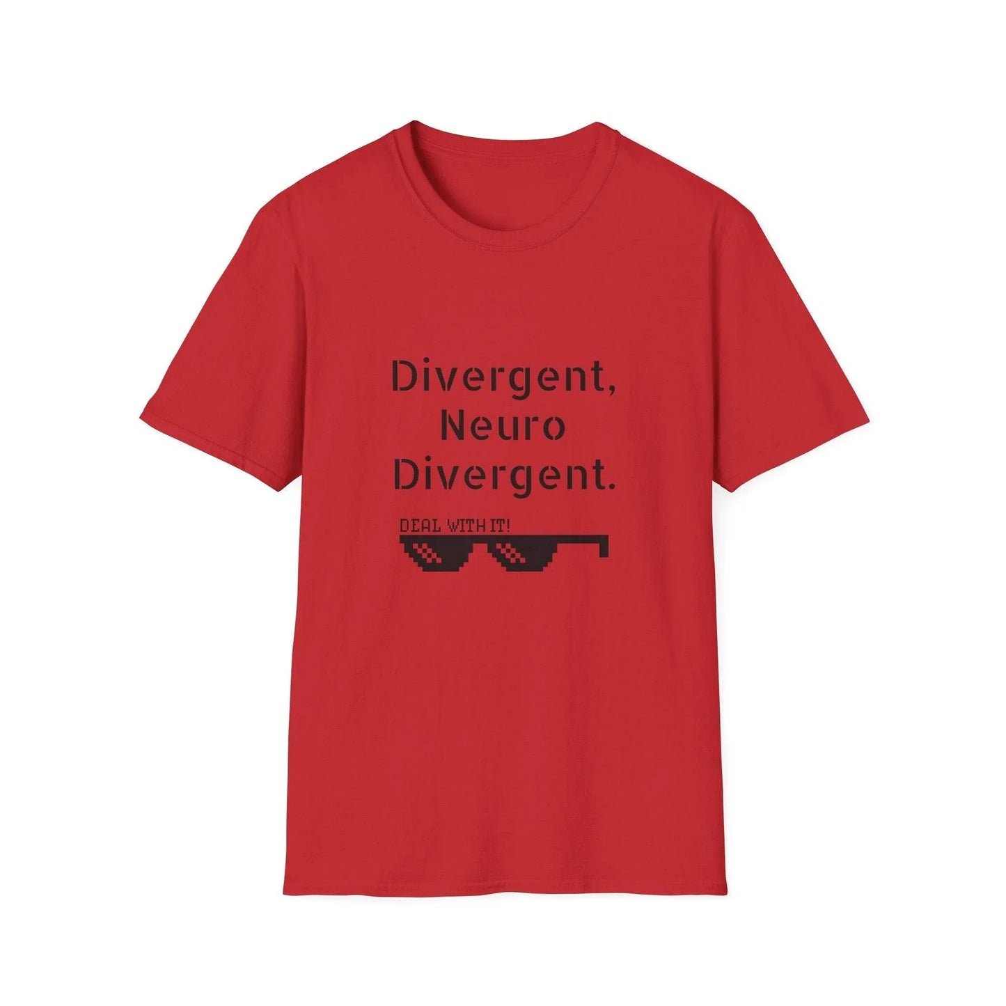 Divergent Neuro T-Shirt - Unisex Softstyle Tee for Neurodivergent Pride - The Dreamer's Bookshop.