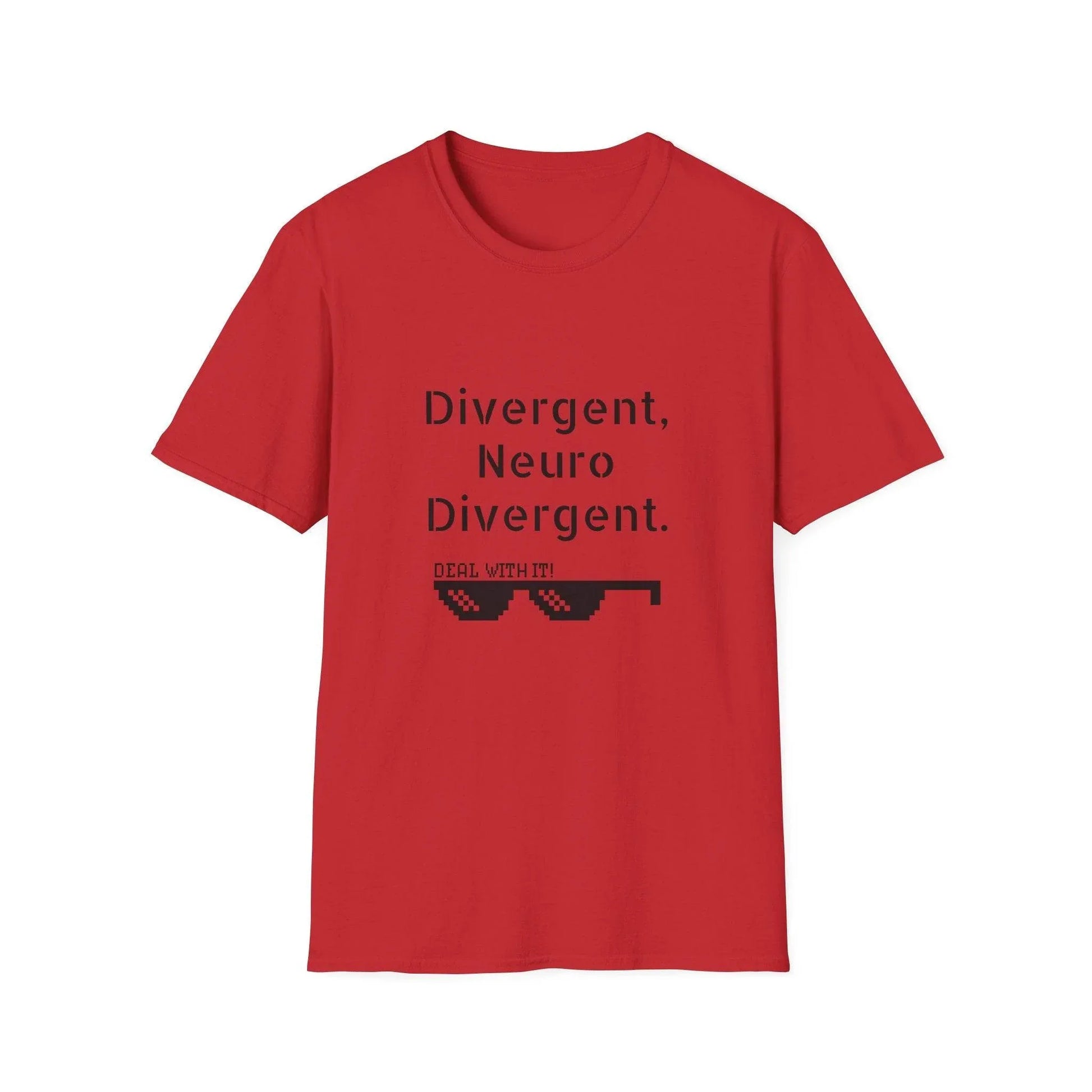 Divergent Neuro T-Shirt - Unisex Softstyle Tee for Neurodivergent Pride - The Dreamer's Bookshop.