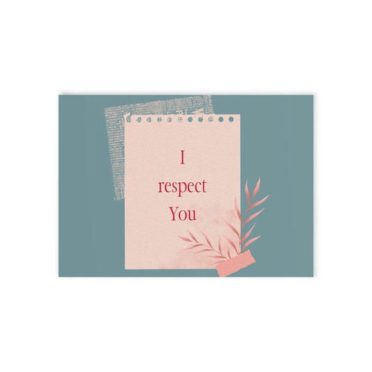 The Dreamer's Bookshop Appreciation "I Respect You" Print Card - The Dreamer's Bookshop.