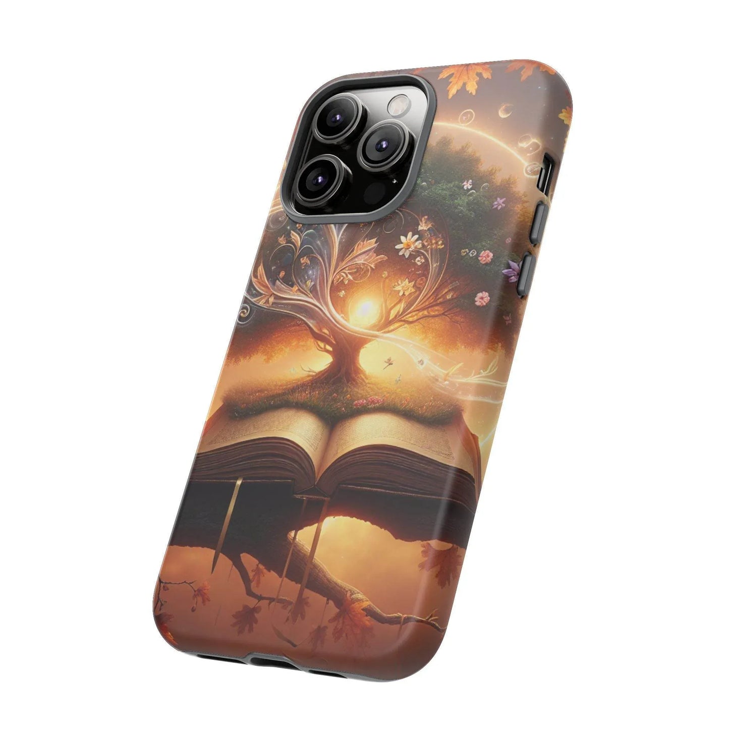 Nature-Inspired iPhone & Samsung Phone Case with Tree of Life Design - The Dreamer's Bookshop.