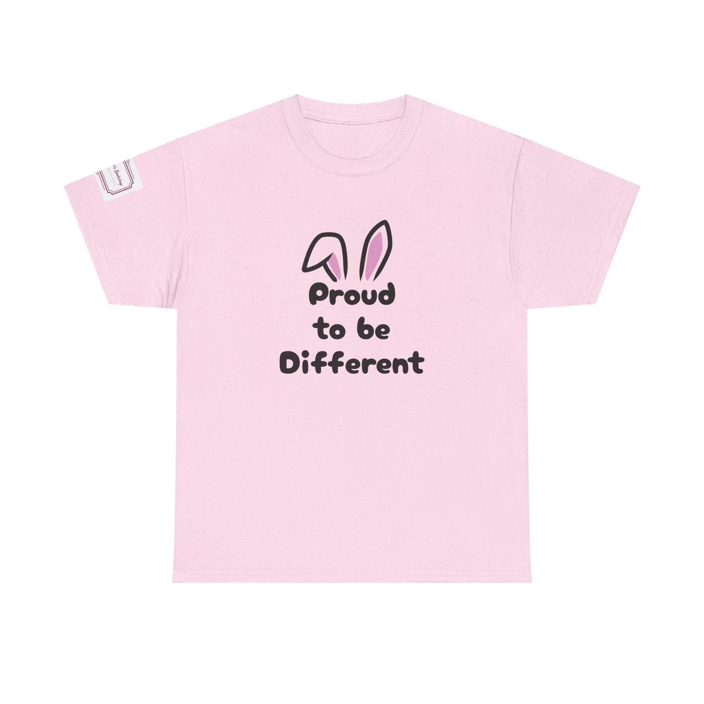 Proud to be Different Unisex Heavy Cotton Tee - Fun & Inclusive Graphic T-Shirt - The Dreamer's Bookshop.