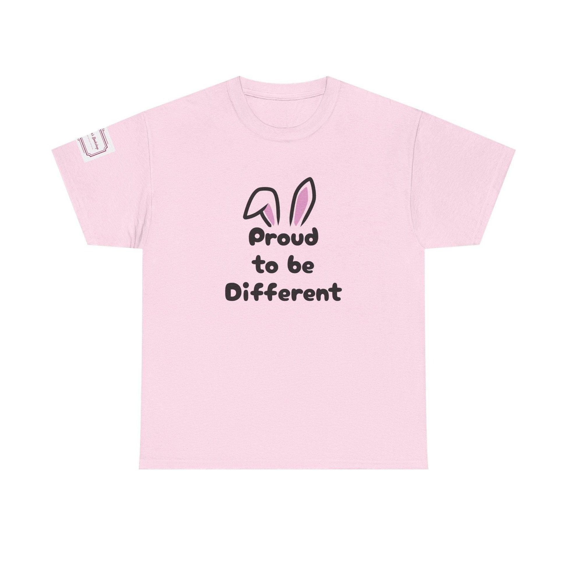 Proud to be Different Unisex Heavy Cotton Tee - Fun & Inclusive Graphic T-Shirt - The Dreamer's Bookshop.