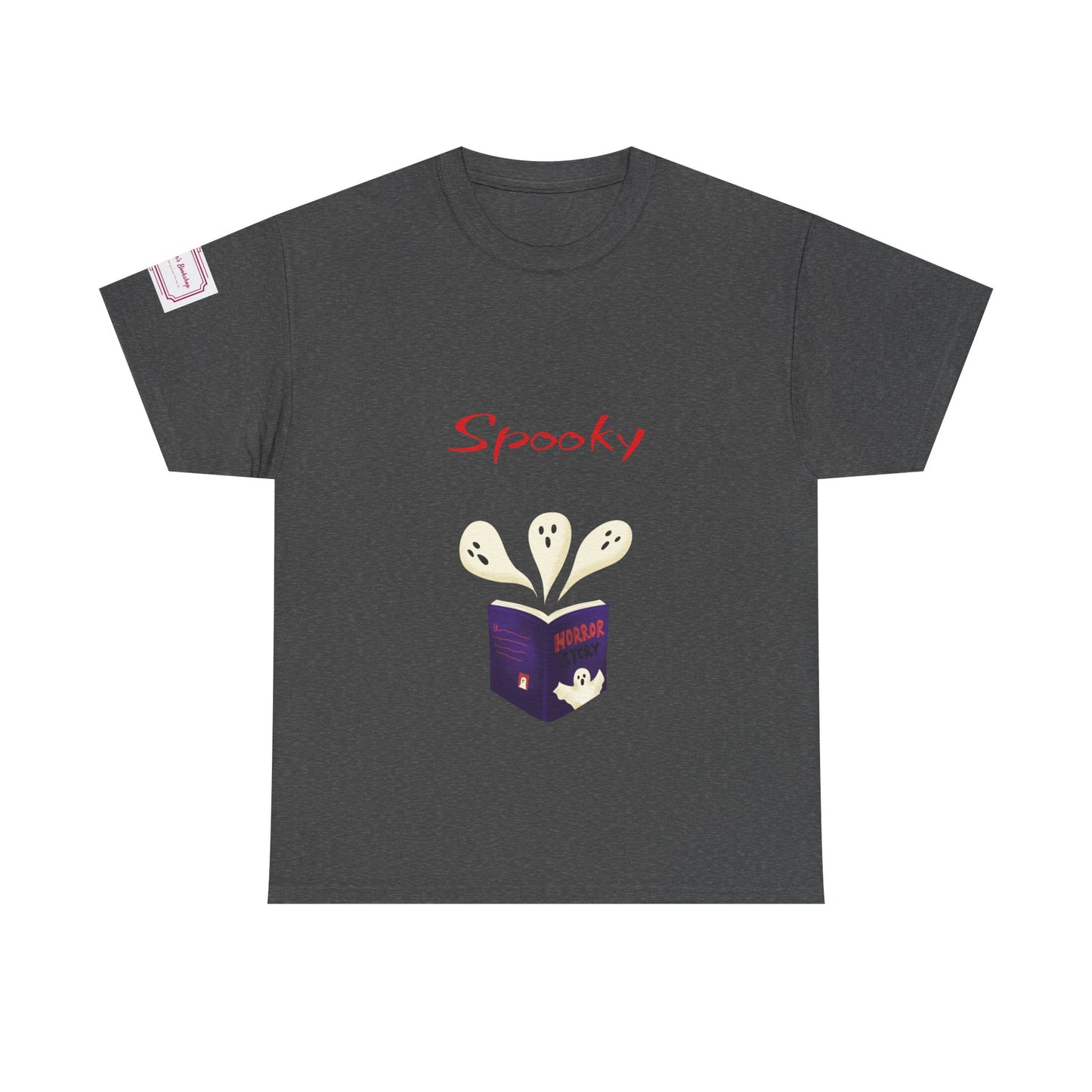 US (Ww) Fiction - Graphic Unisex Heavy Cotton Tee - Spooky Books