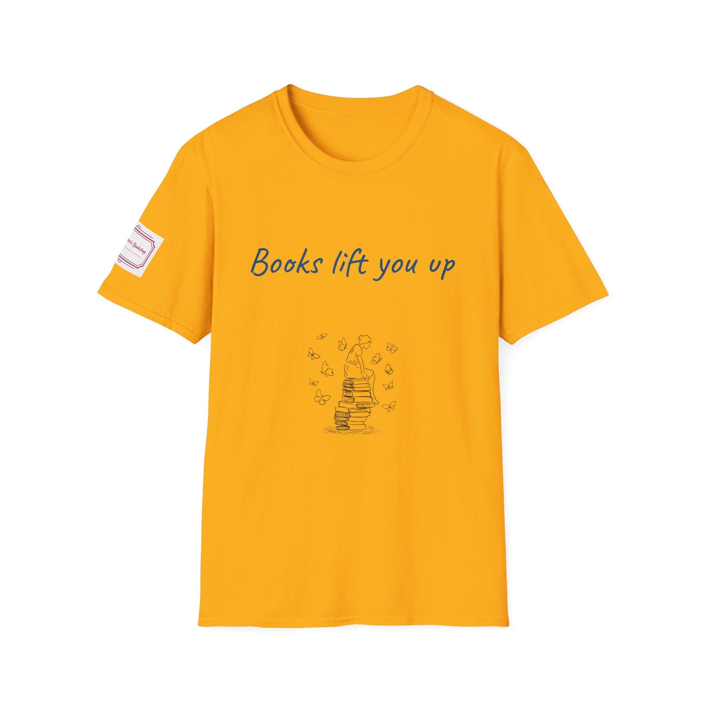 Inspirational Unisex Softstyle T-Shirt - Books Lift You Up