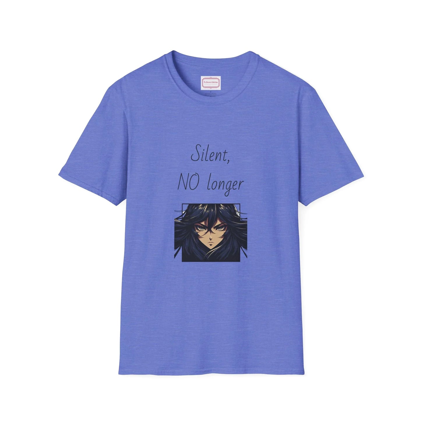 Inspirational Unisex Softstyle T-Shirt - "Silent, NO longer" - The Dreamer's Bookshop.