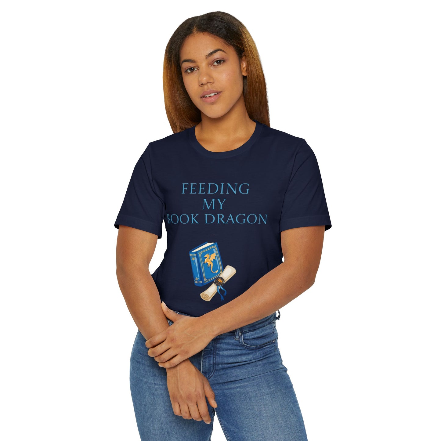 Unisex Jersey T-Shirt - Book Dragon