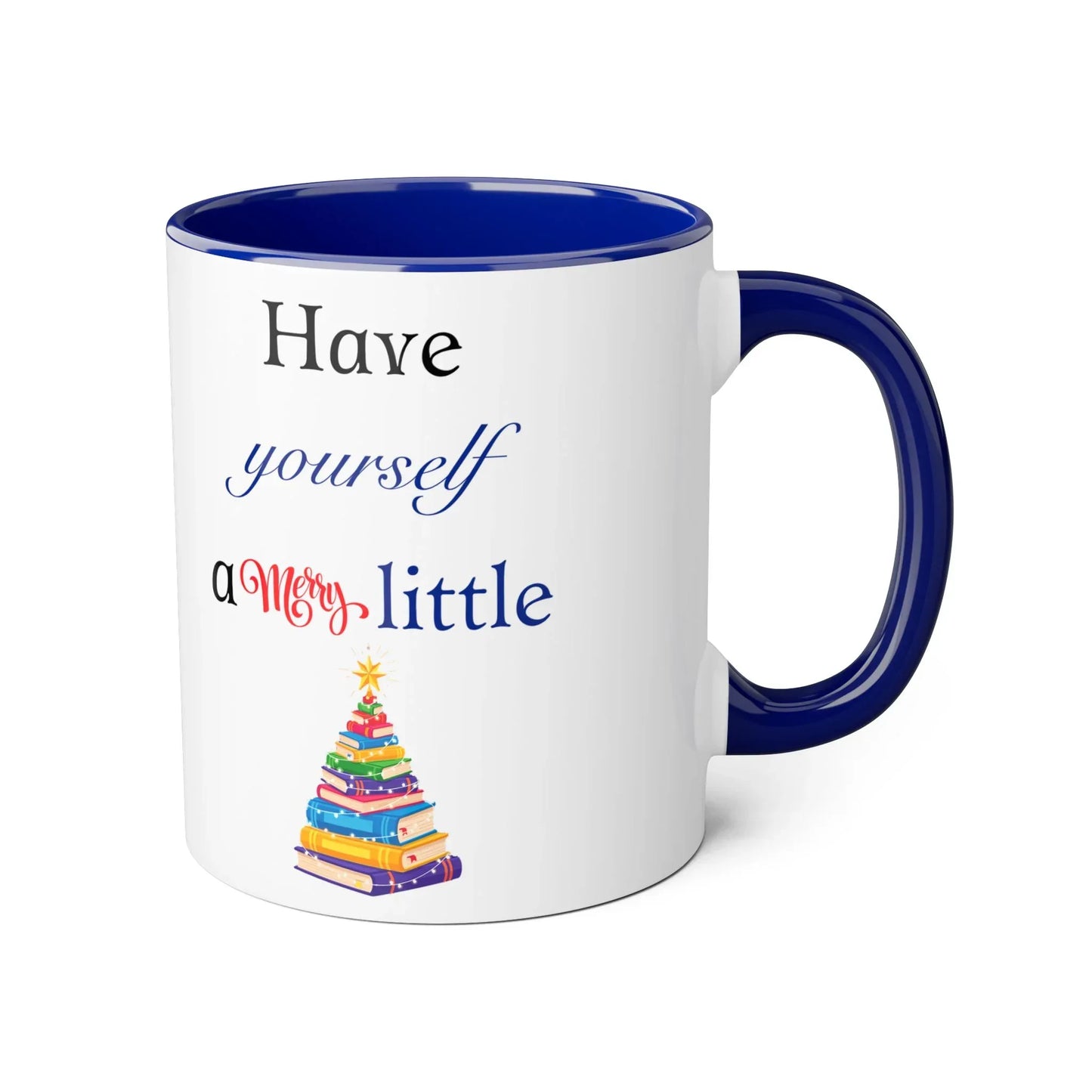 A Merry Little Bookmas Mug - 11oz Cup for Coffee Lovers - The Dreamer's Bookshop.