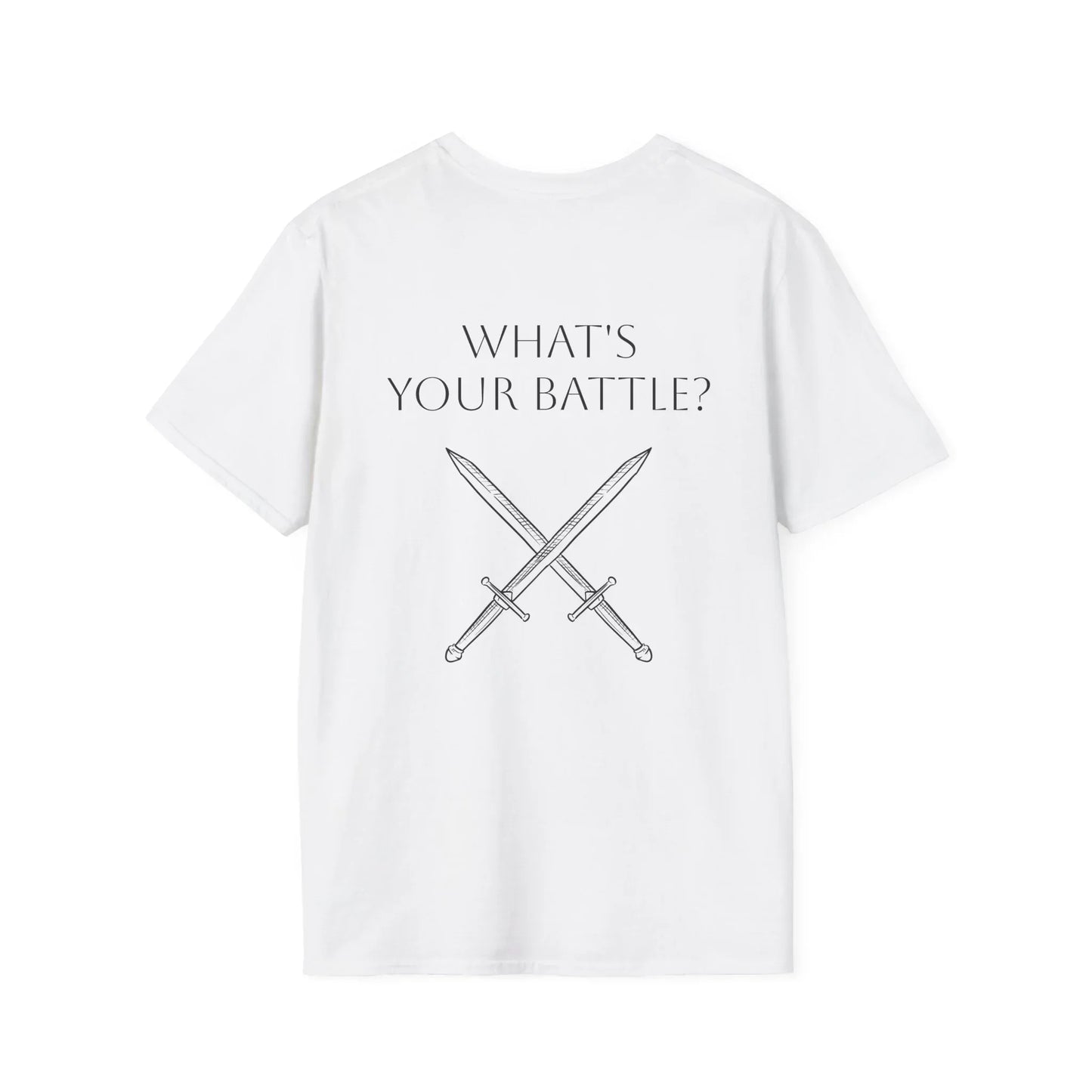 Anxiety Warrior Unisex Softstyle T-Shirt - What's Your Battle? - The Dreamer's Bookshop.