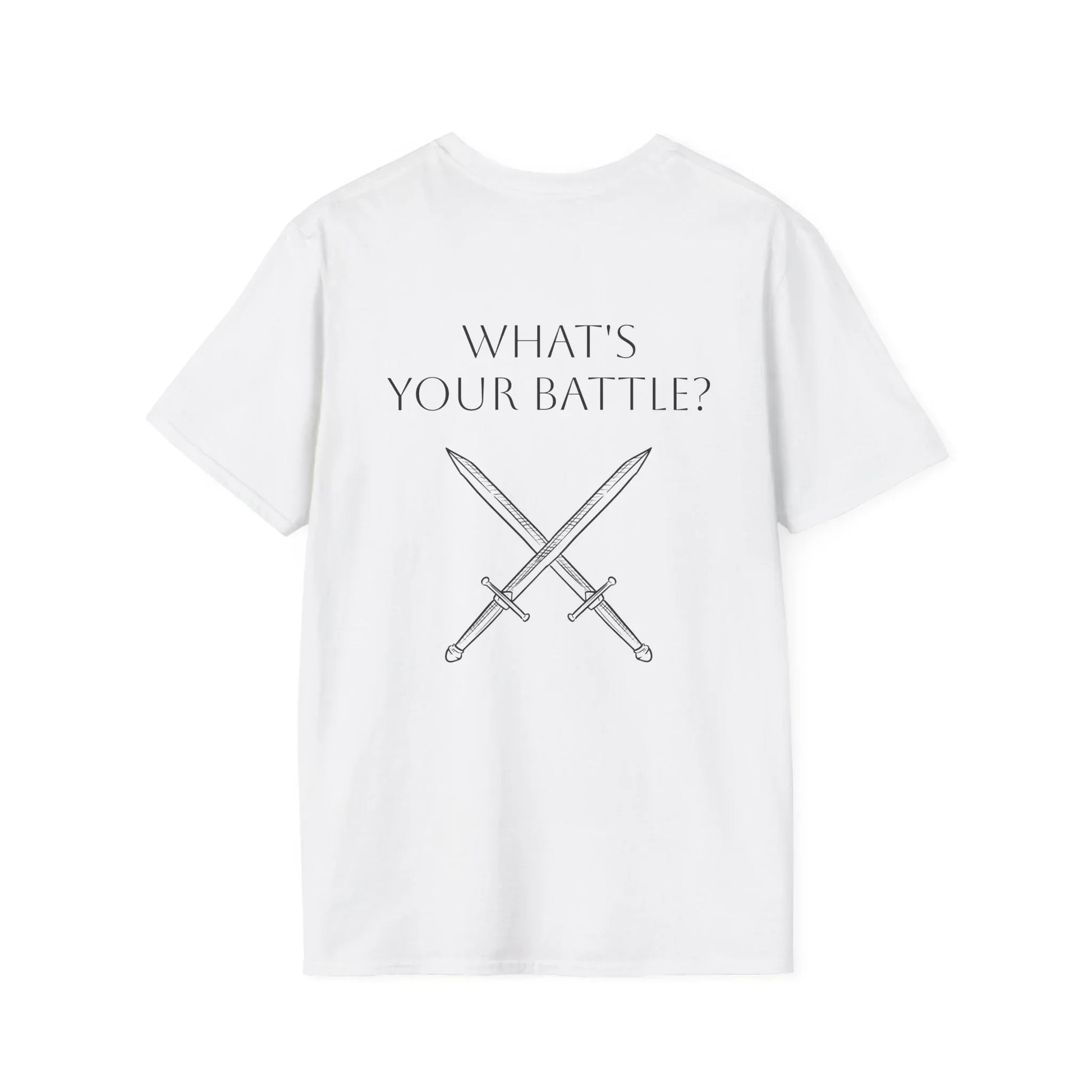 Anxiety Warrior Unisex Softstyle T-Shirt - What's Your Battle? - The Dreamer's Bookshop.