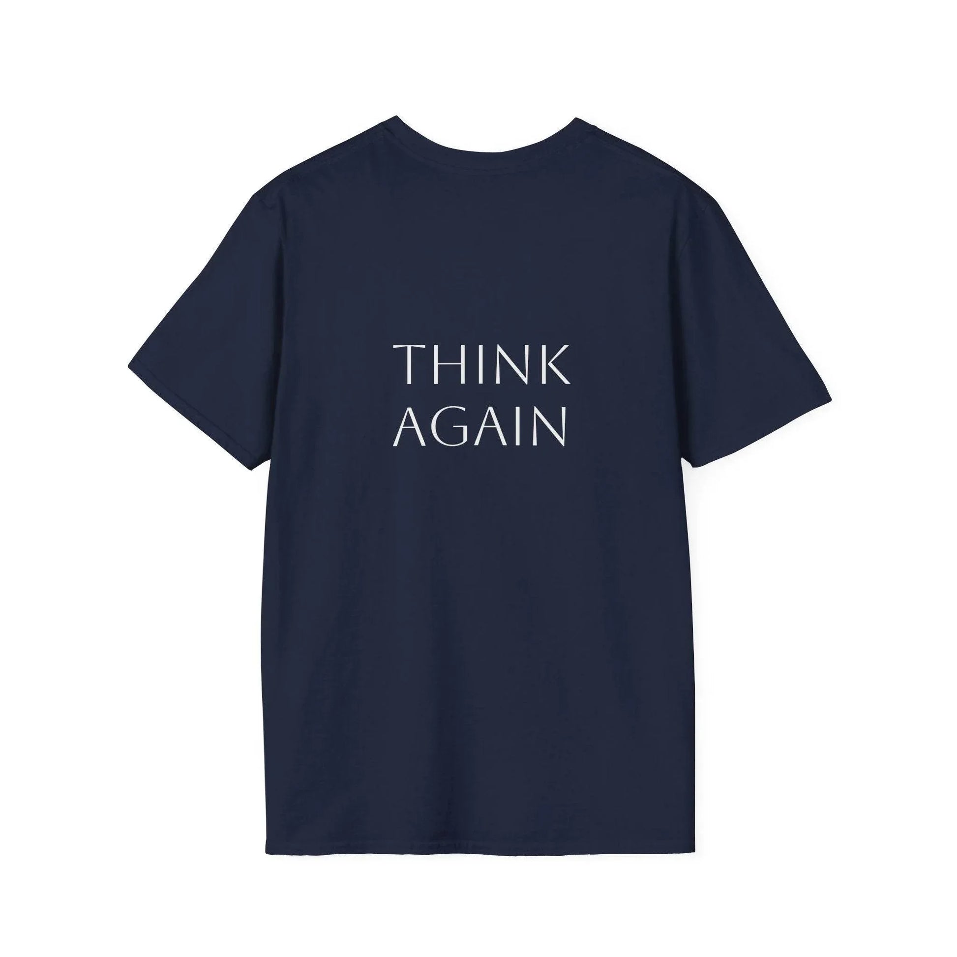 Unisex Softstyle T-Shirt - 'Think Again' - The Dreamer's Bookshop.