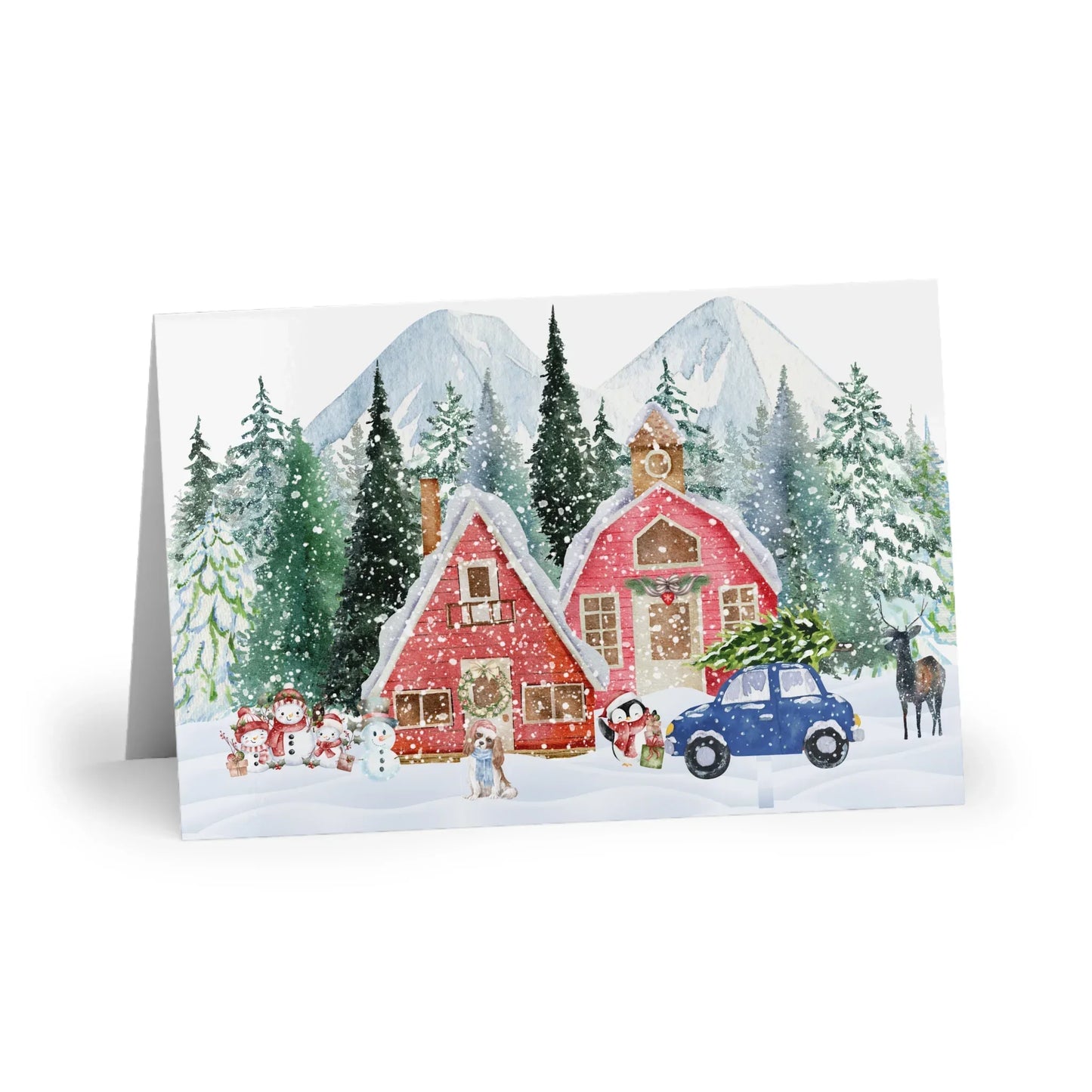 The Dreamer's Bookshop "Winter farm" Christmas Card - The Dreamer's Bookshop.