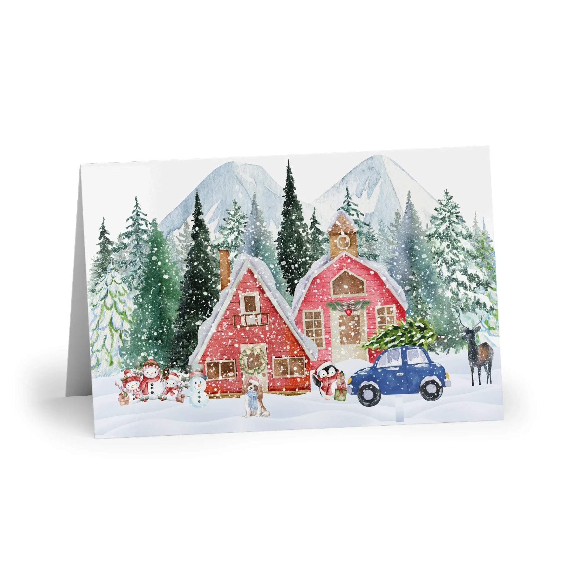 The Dreamer's Bookshop "Winter farm" Christmas Card - The Dreamer's Bookshop.