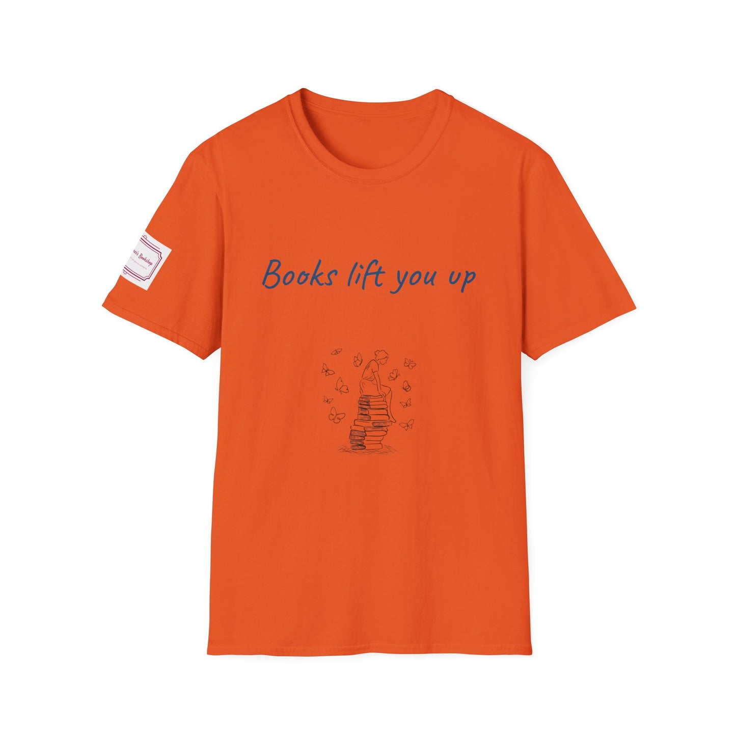 Inspirational Unisex Softstyle T-Shirt - Books Lift You Up