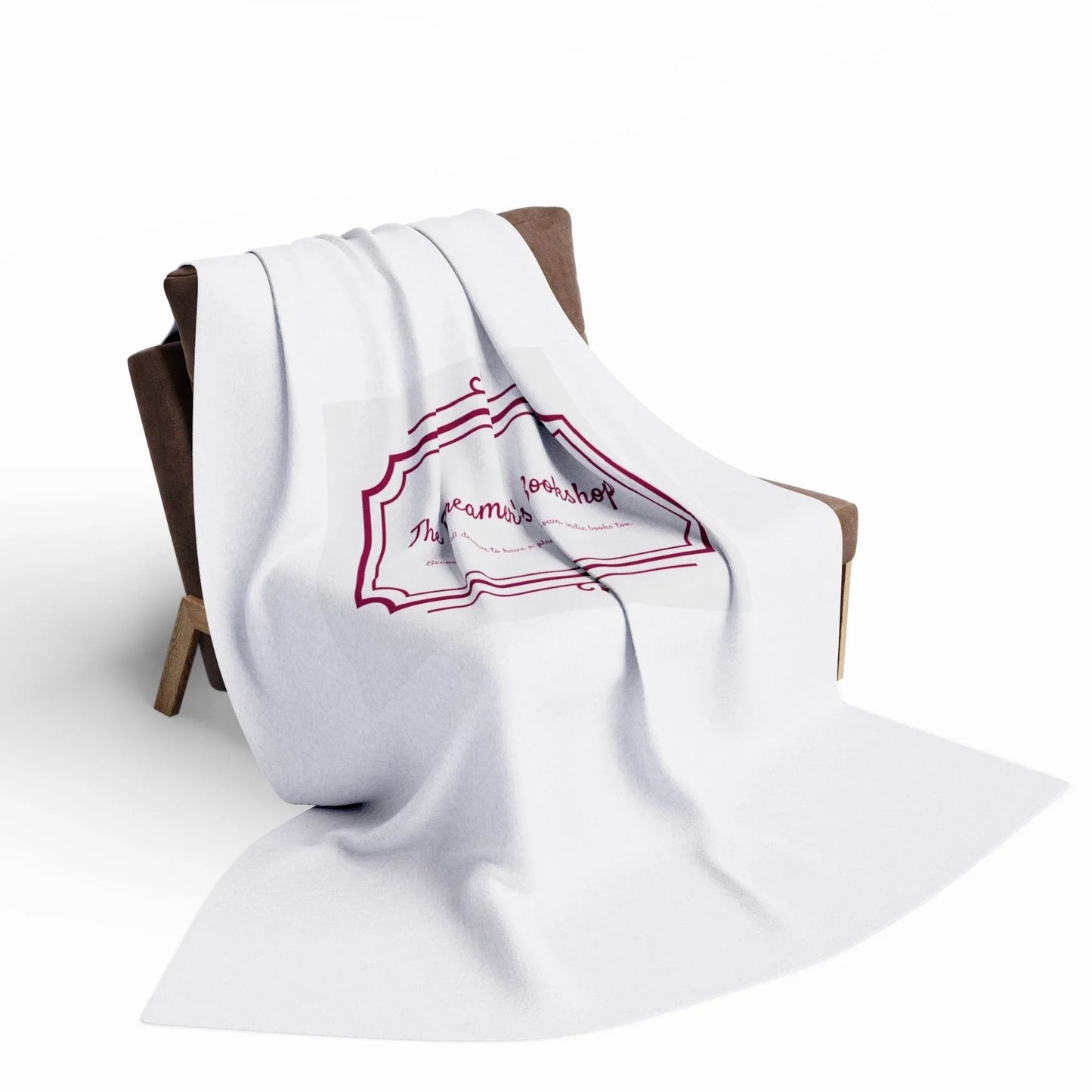 Cozy Arctic Fleece Blanket - The Dreamer's Bookshop Design - The Dreamer's Bookshop.
