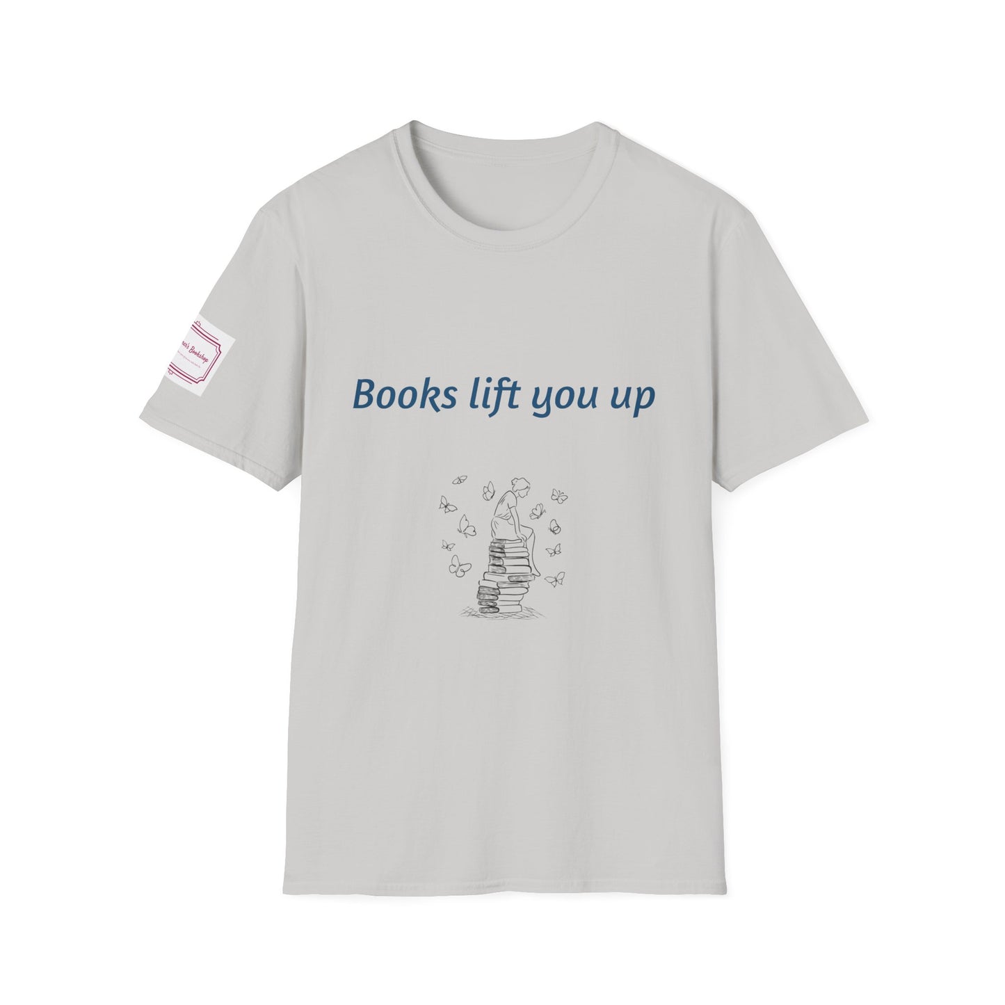 Inspirational Unisex Softstyle T-Shirt - Books Lift You Up