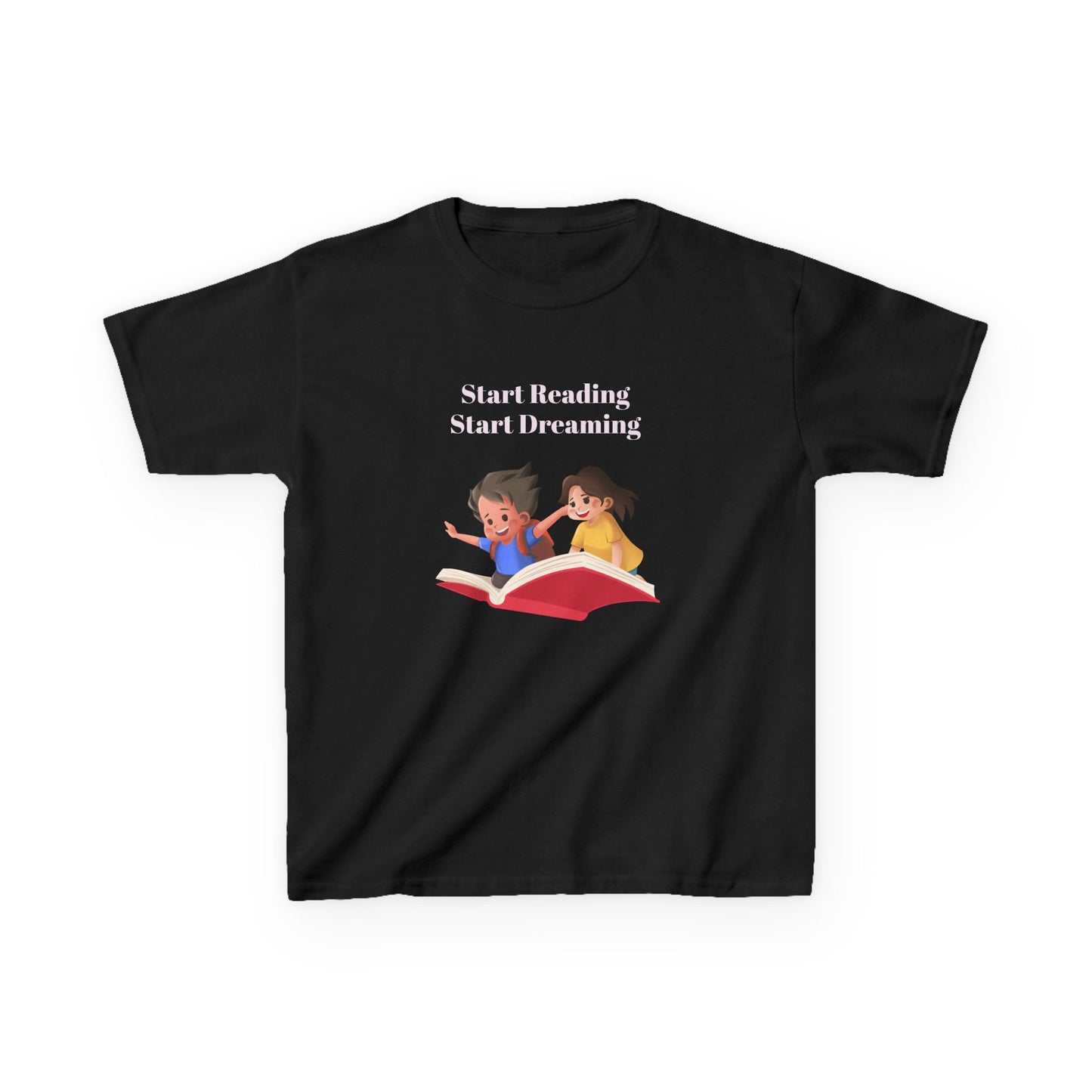 CA - Kids Heavy Cotton Tee - "Start Reading, Start Dreaming"