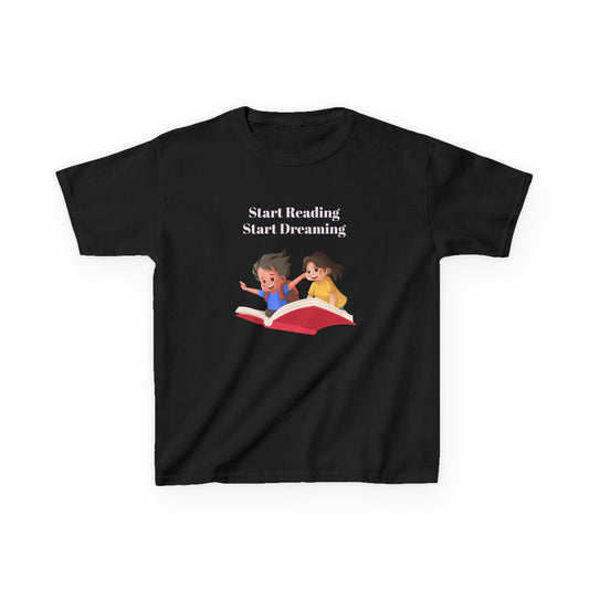 CA - Kids Heavy Cotton Tee - "Start Reading, Start Dreaming"