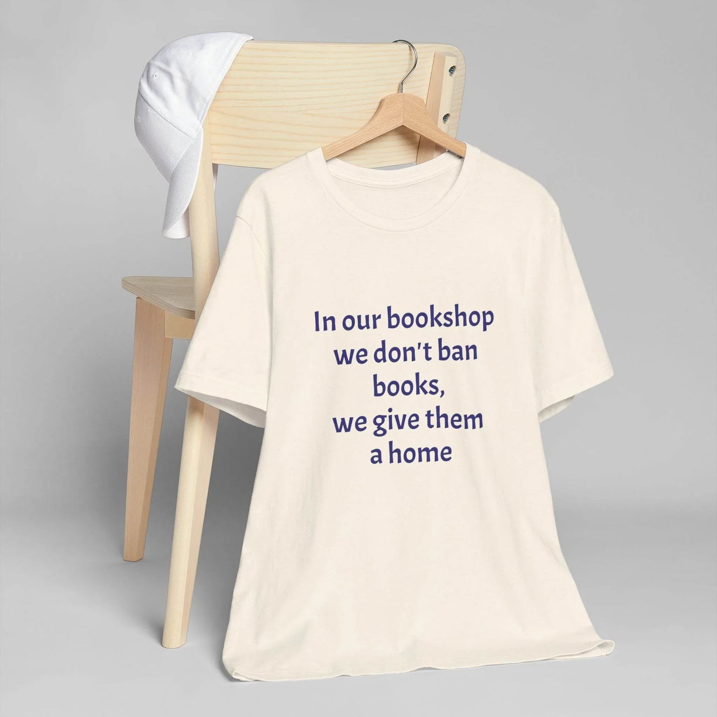 Inspirational Unisex Jersey T-Shirt - In our bookshop Vibe - The Dreamer's Bookshop.
