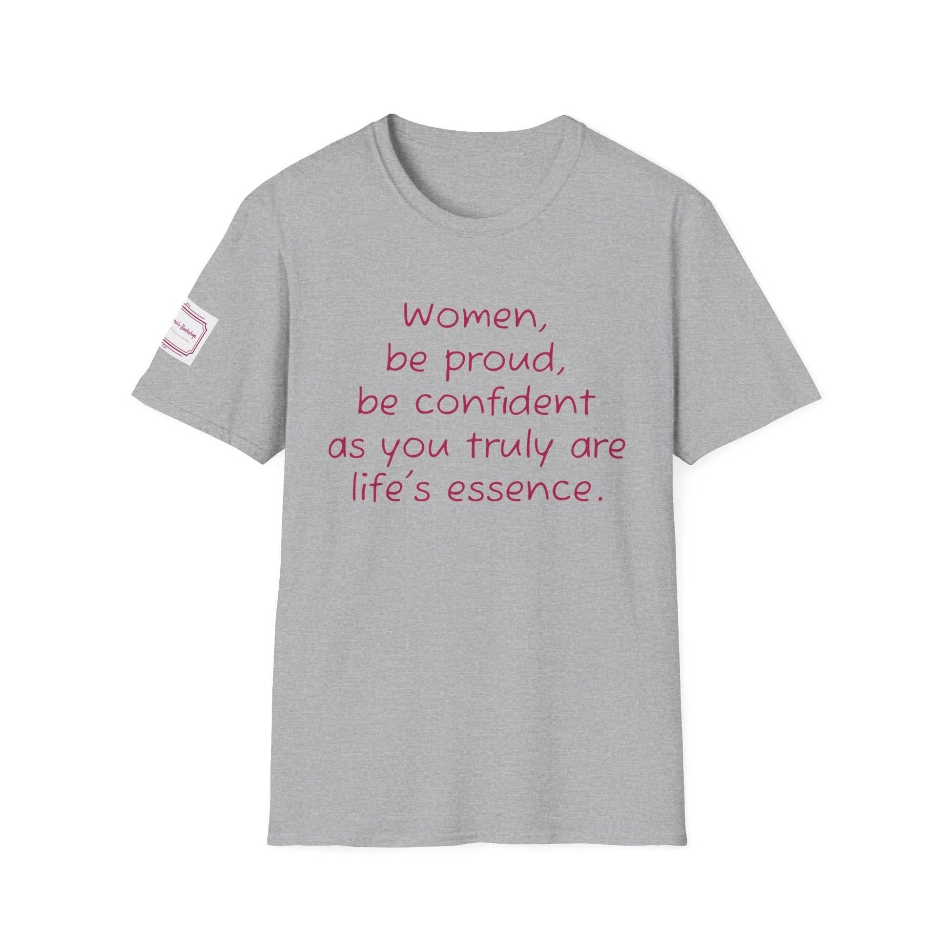 Inspirational Unisex Softstyle T-Shirt - 'Women' Motivational Design - The Dreamer's Bookshop.
