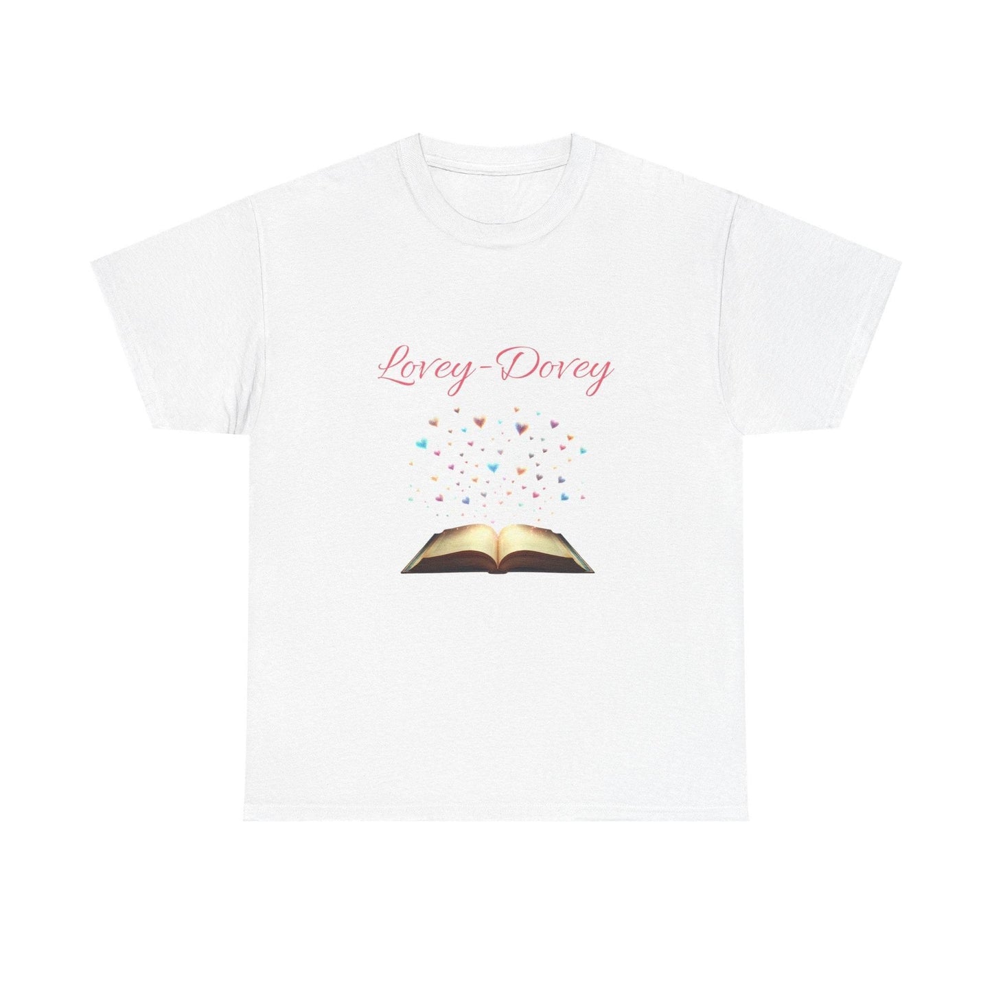 Lovey-Dovey - Graphic Tee - Unisex Heavy Cotton T-Shirt for Book Lovers - The Dreamer's Bookshop.