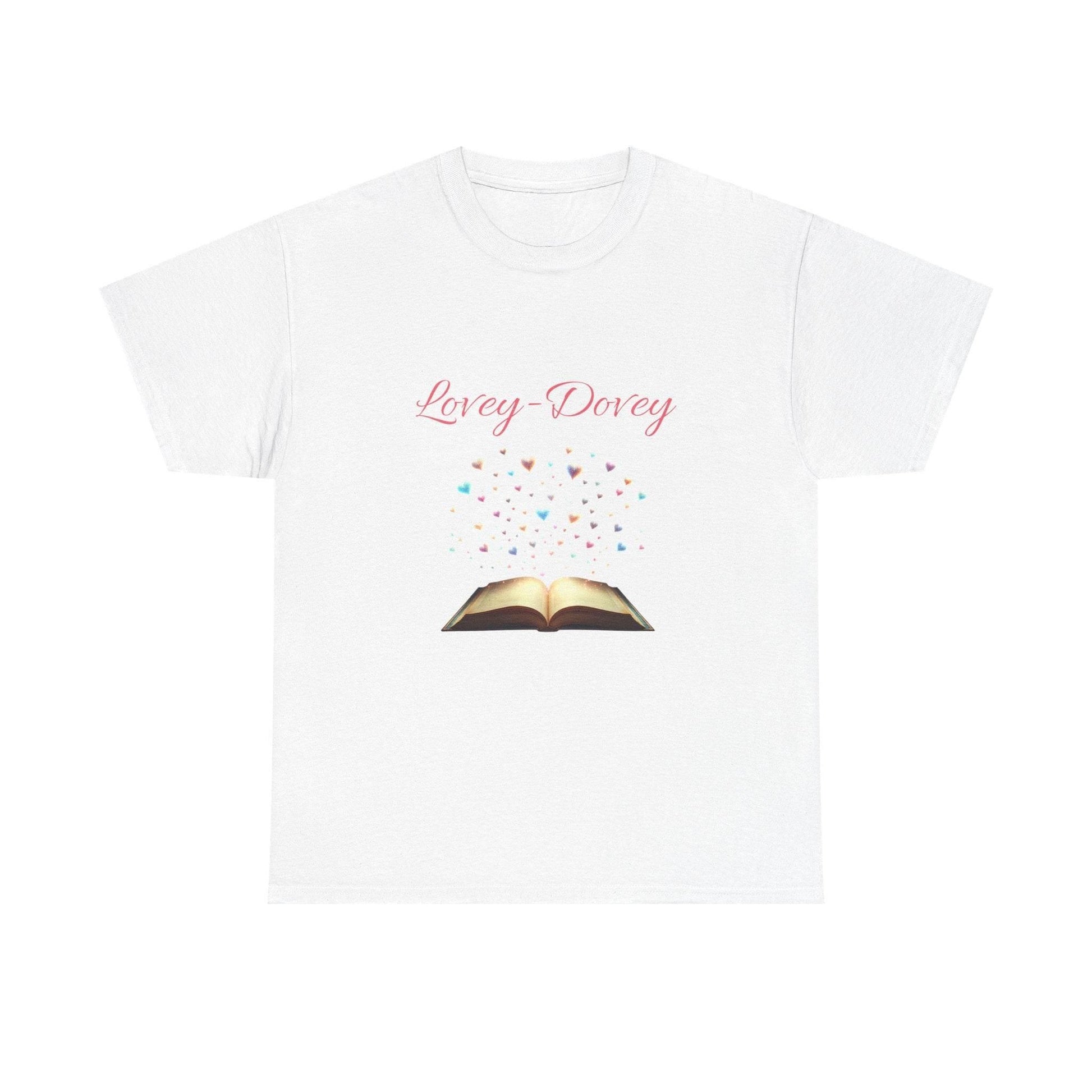Lovey-Dovey - Graphic Tee - Unisex Heavy Cotton T-Shirt for Book Lovers - The Dreamer's Bookshop.